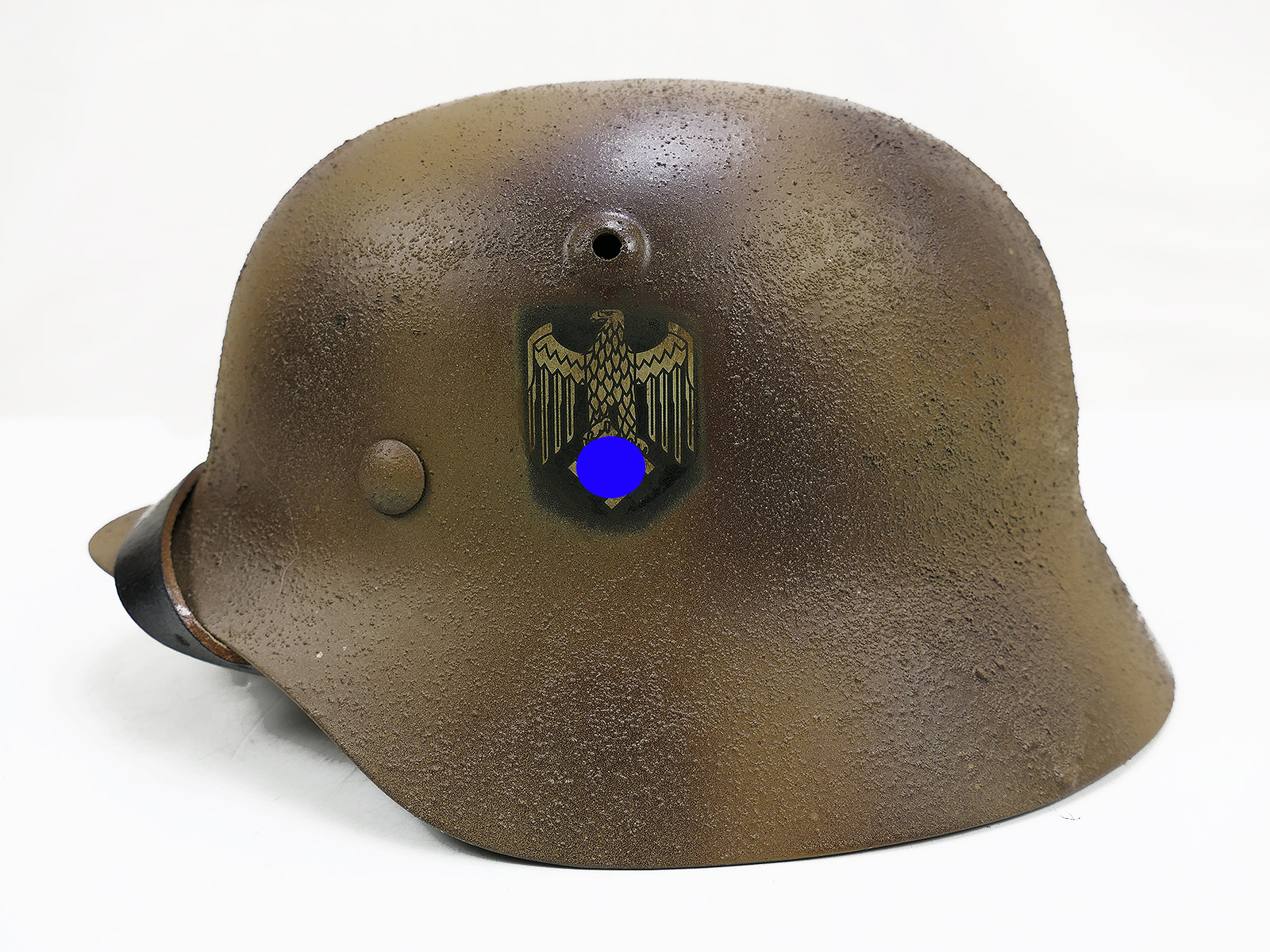 #93 Wehrmacht SOUTHERN FRONT TROPICAL camouflage steel helmet M35 M40 rough camouflage helmet, size 57/58