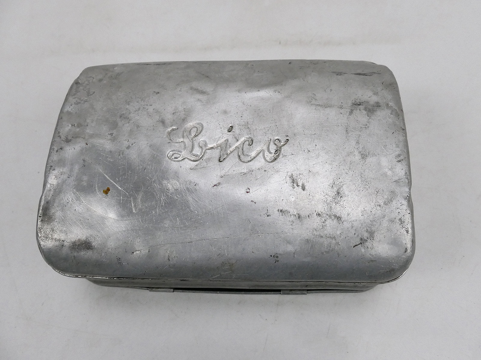Wehrmacht early original LICO soldiers economic box aluminum
