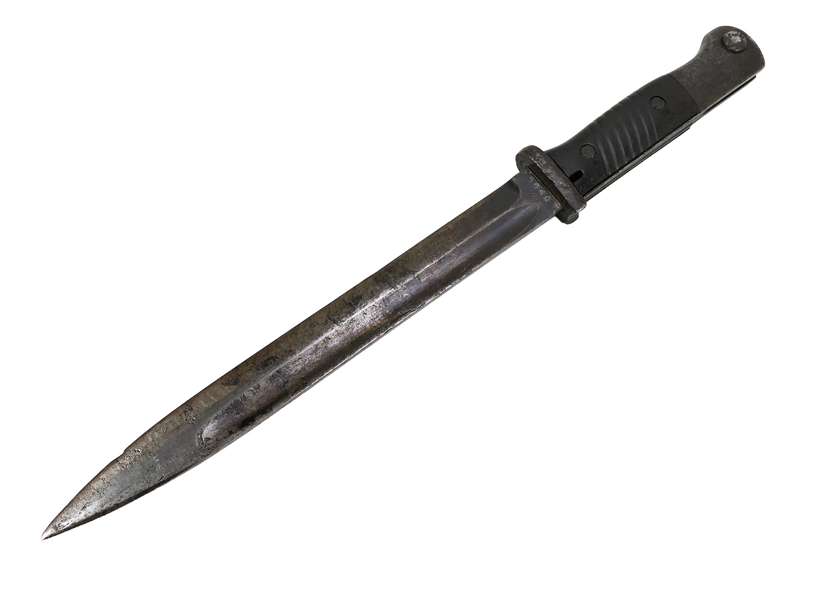 Wehrmacht M84/98 K98 bayonet / S/155 sidearm with belt loop – BATTLE WORN