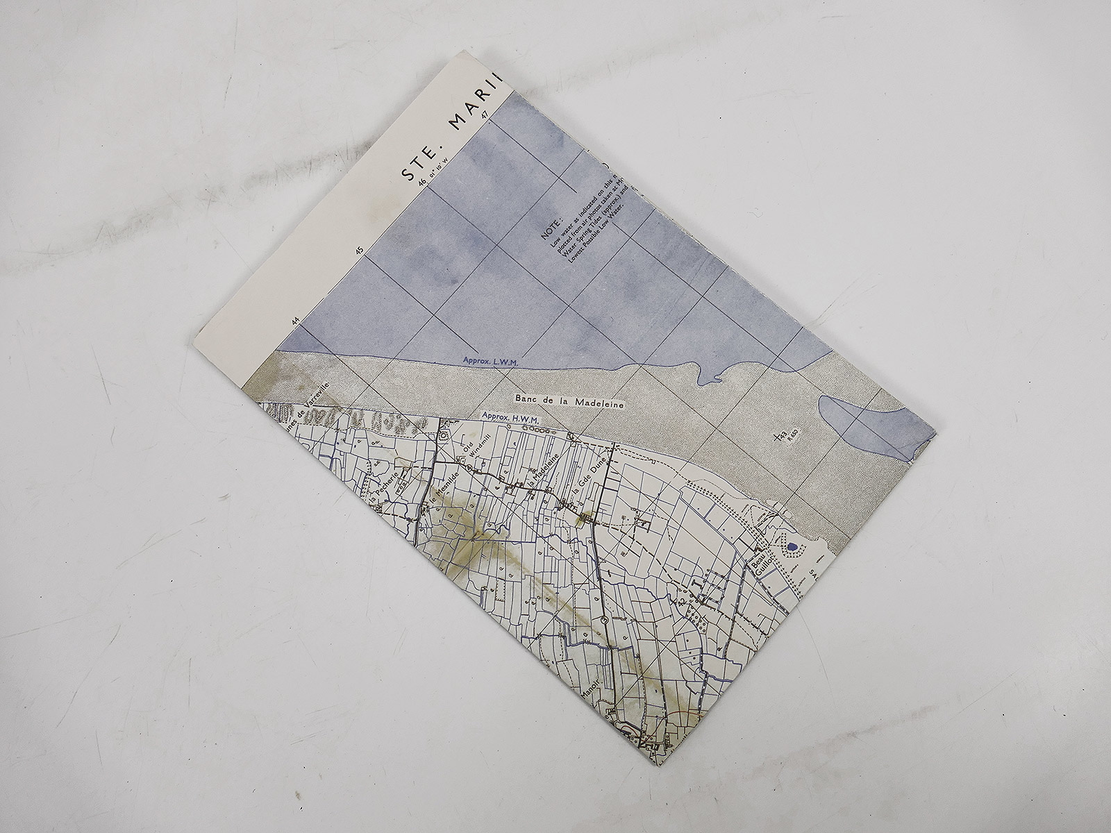 US Army WW2 Bigot Landing Map, Sainte-Marie-du-Mont Map, Normandy Landing Map, D-Day