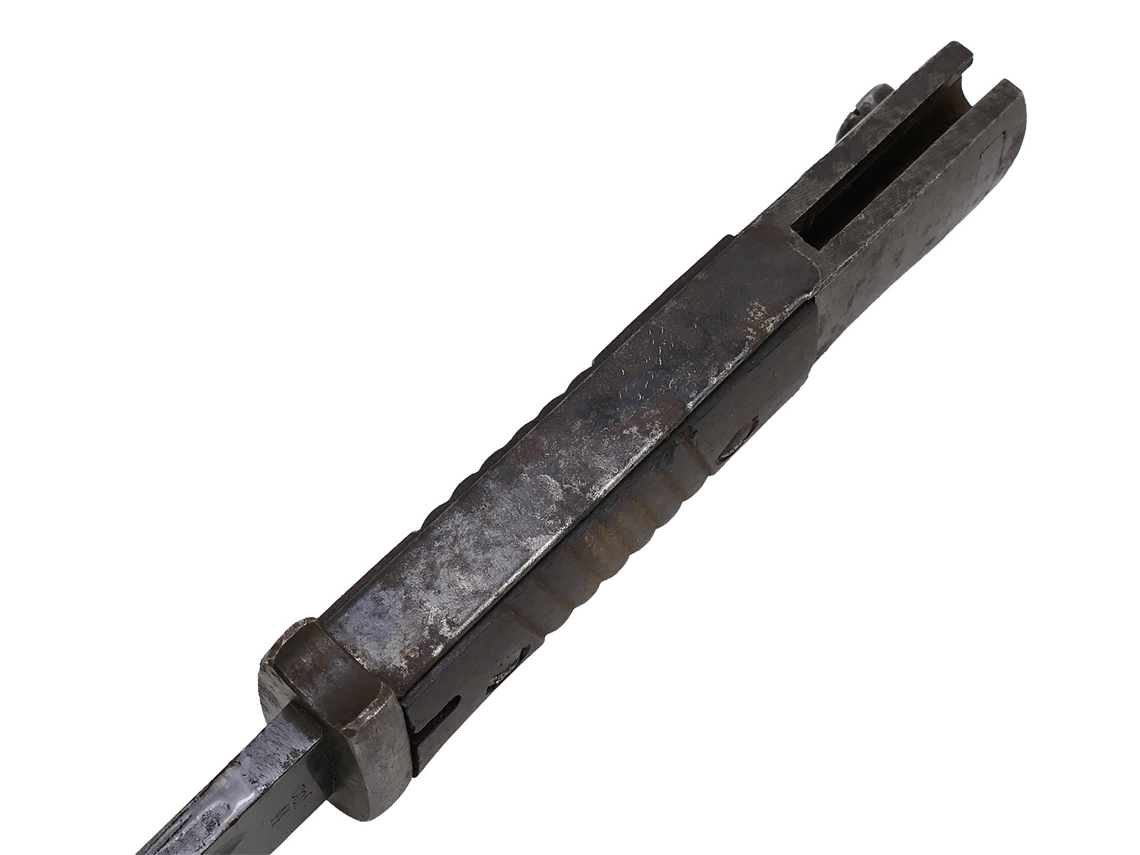 Wehrmacht M84/98 K98 bayonet / side-mounted bayonet – matching serial numbers, cof 44, battle-worn