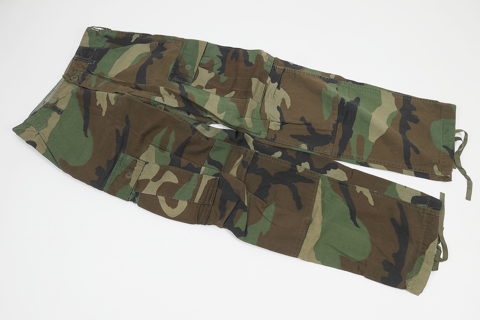 #15 US Army BDU Field Trousers Combat Trousers Camouflage Woodland Camouflage Trousers X-Small short