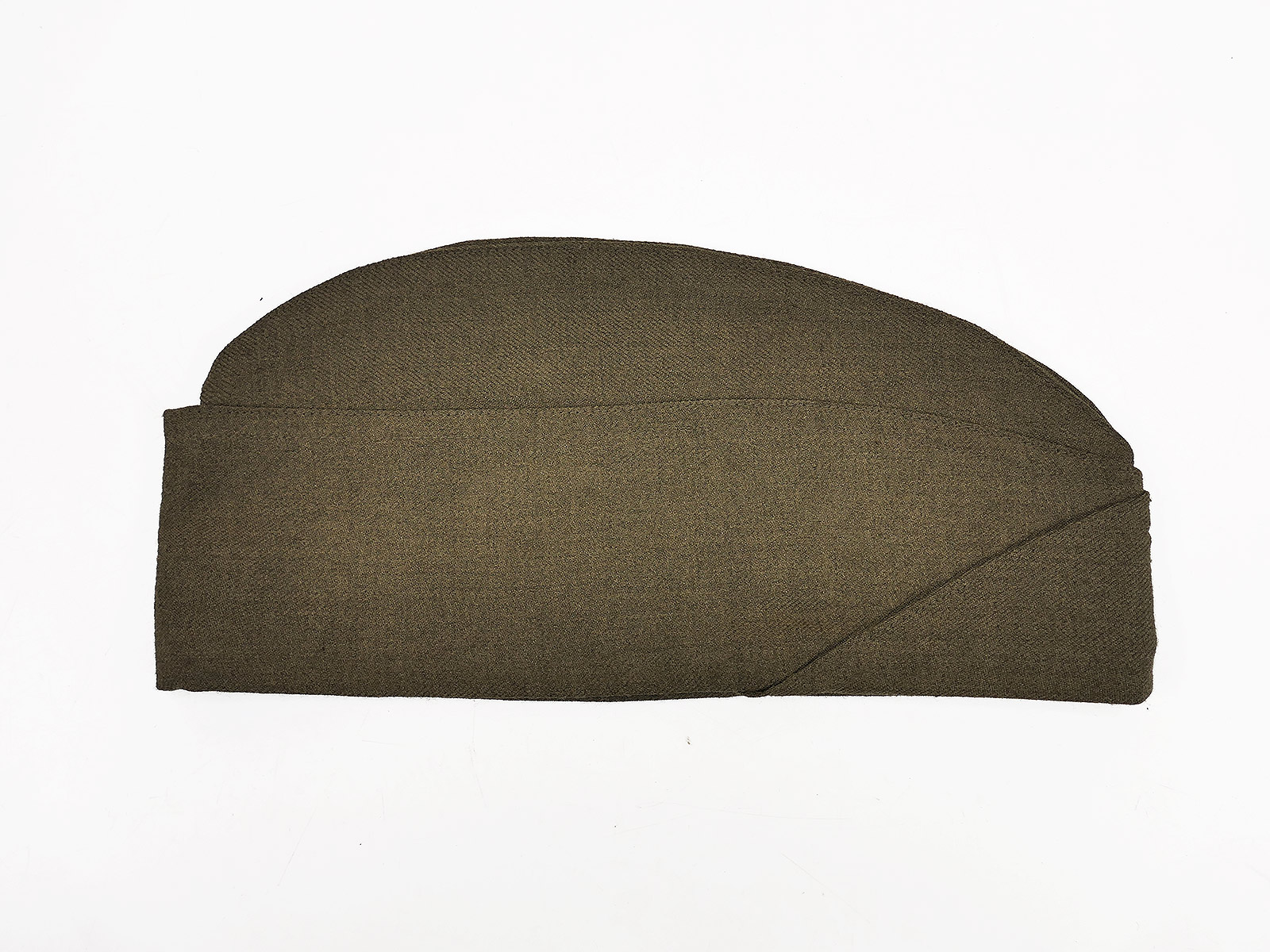 US WW2 Garrison Cap, Overseas, Size 7 (56), COLLECTION, BATTLE-WORN
