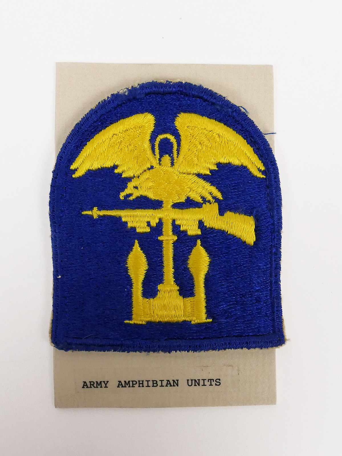 P1705208 Original US ARMY WW2 Badge Army Amphibian Units Patch - U.S. Command / Special Units