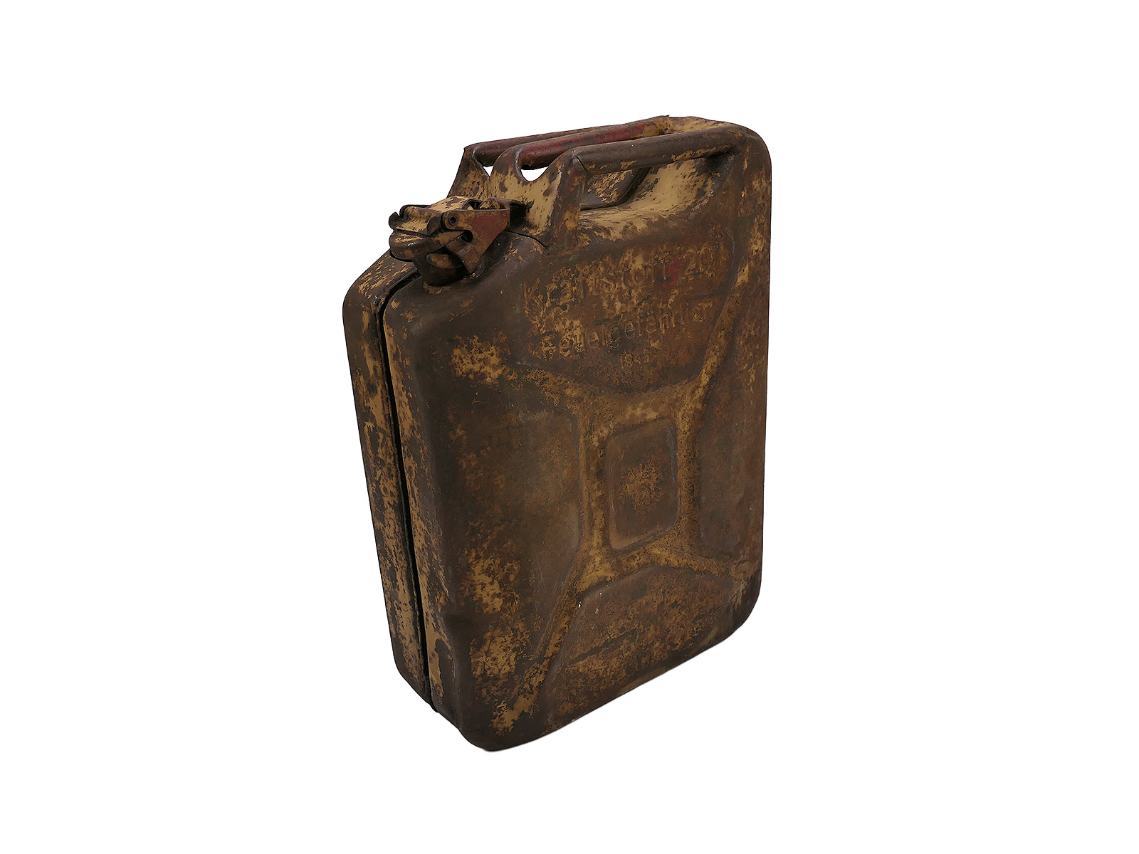Original Wehrmacht fuel canister 1943 standard canister 20L dark yellow