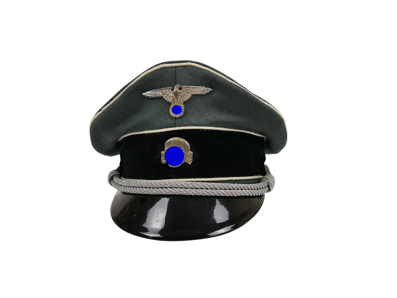 Waffen SS peaked cap infantry officer size 58 with effects SAMMLUNG