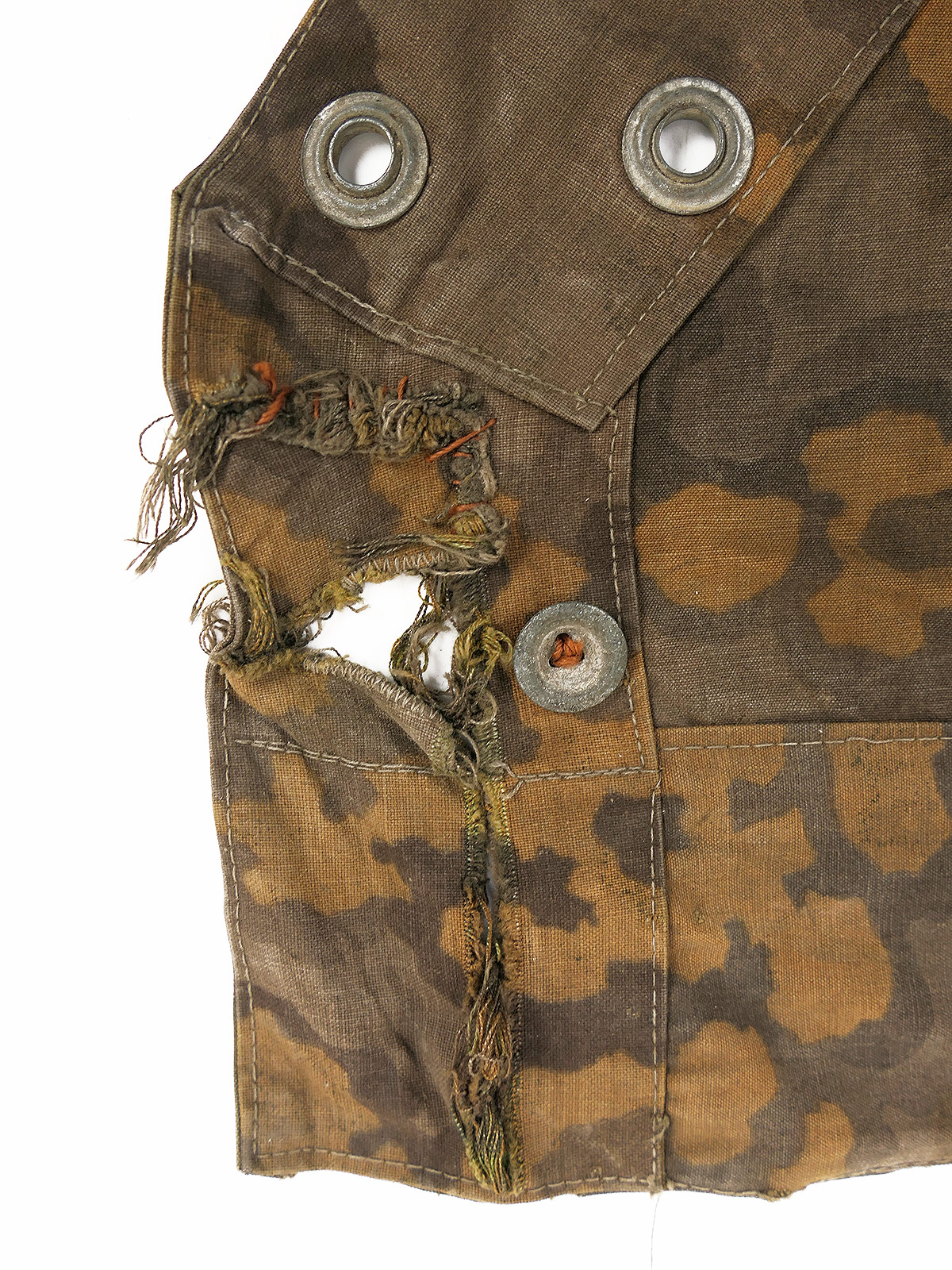#B/ Waffen SS Original Tarpaulin – Oak Leaf Camouflage Tarpaulin – Battle-Worn