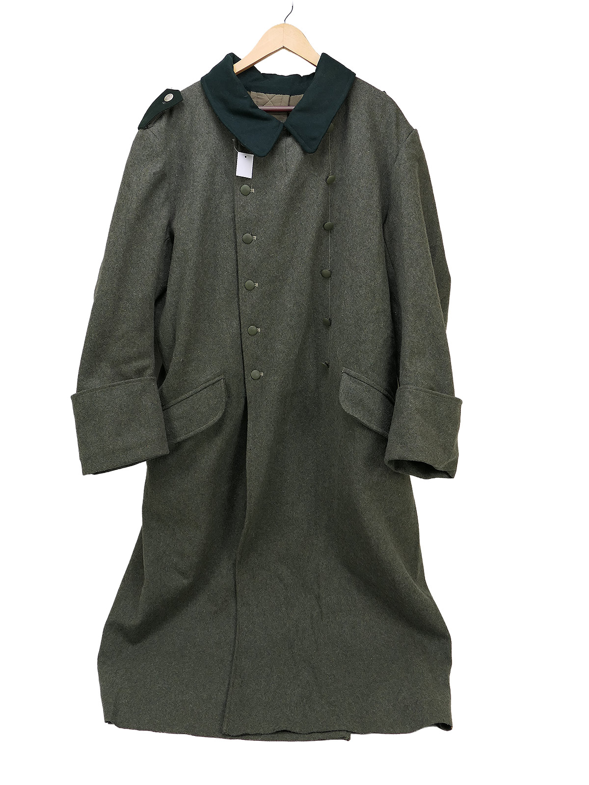 Wehrmacht M36 winter greatcoat, size 58 (XXL), with early epaulettes, 3rd Company  BATTLE WORN