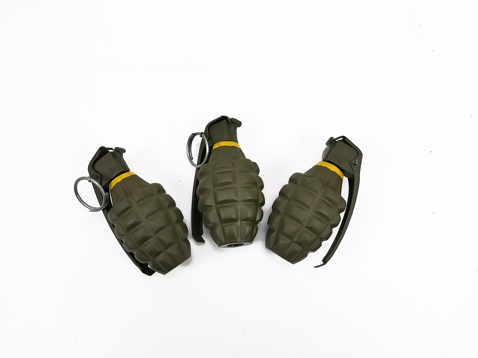 1x US ARMY MK2 'Pineapple' hand grenade replica, metal, 560g