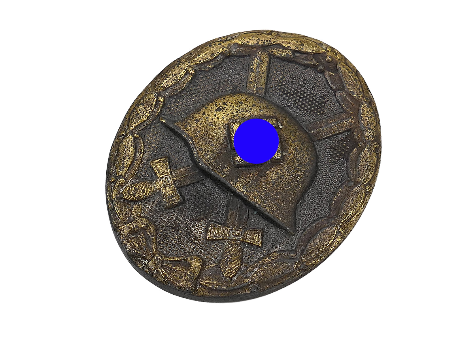 Wehrmacht Original WW2 Wound Badge, Gold, Dual Manufacturers L/55 and 100