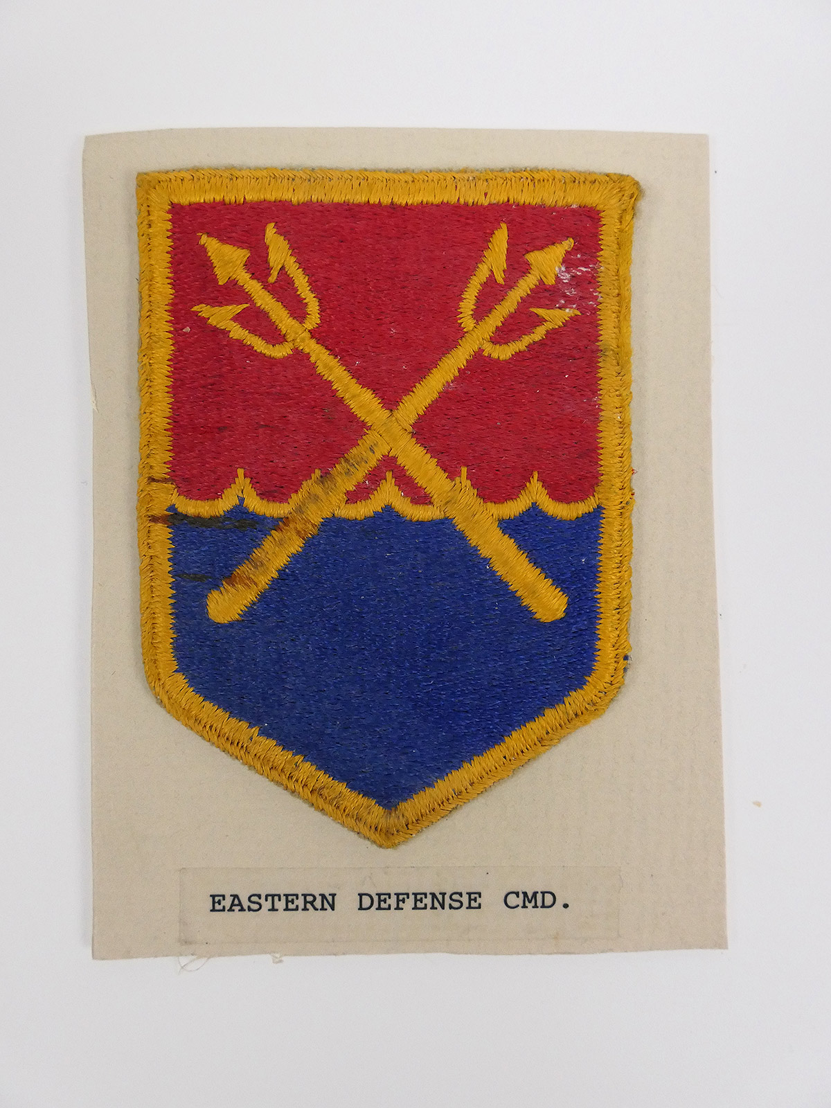 Original US ARMY WW2 Badge Eastern Defense Command Patch - U.S. Command ...