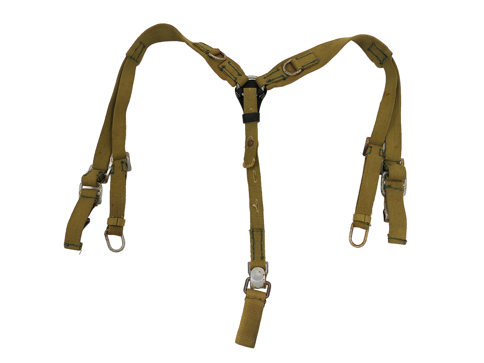 Wehrmacht DAK Afrika Korps Tropical Web Y-strap Southern Front Late War Belt Carrying Frame