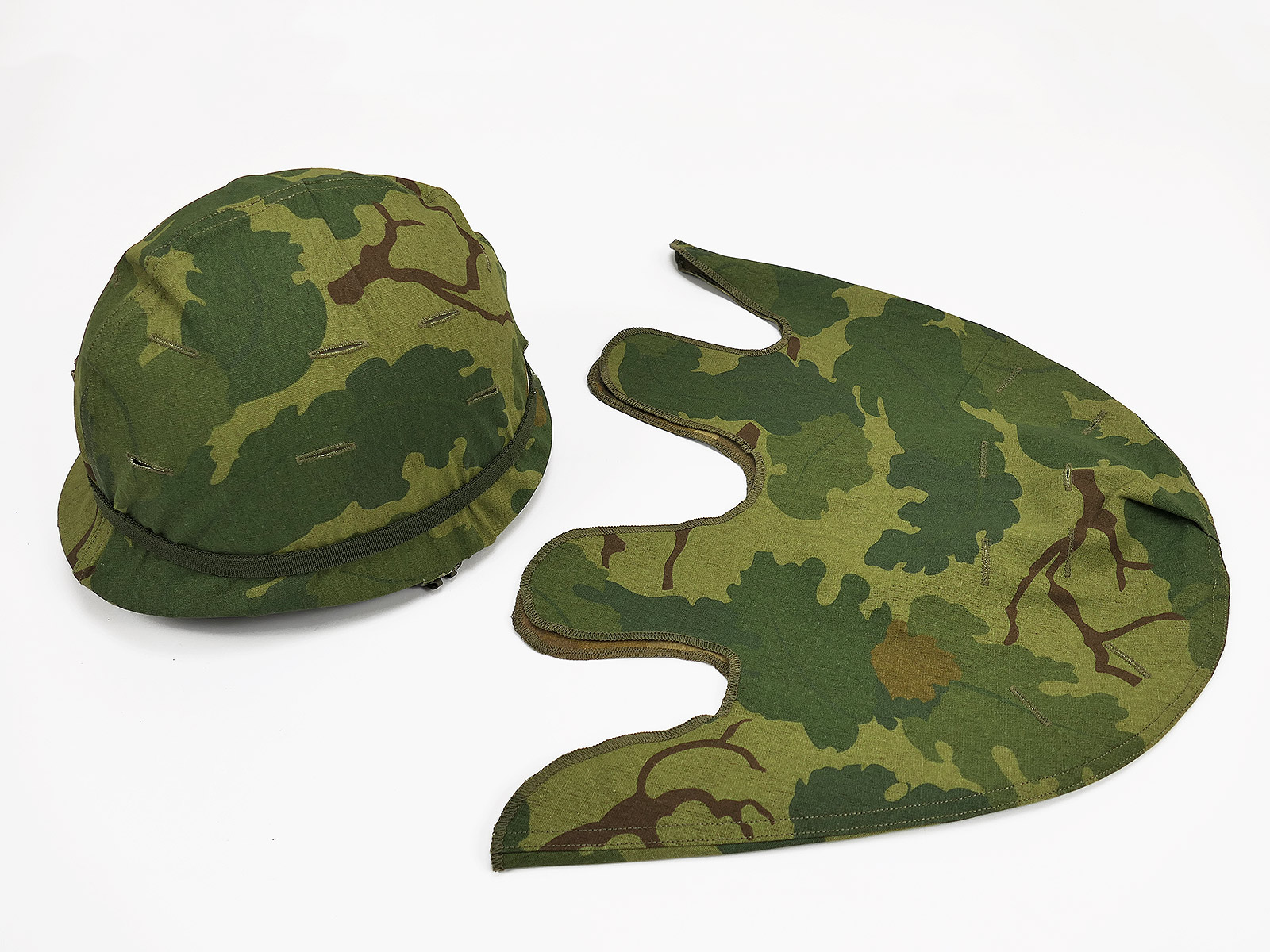 NEW US Army Mitchell Leaf Pattern Helmet Cover Reversible M1 Steel Helmet Helmet Cover Vietnam