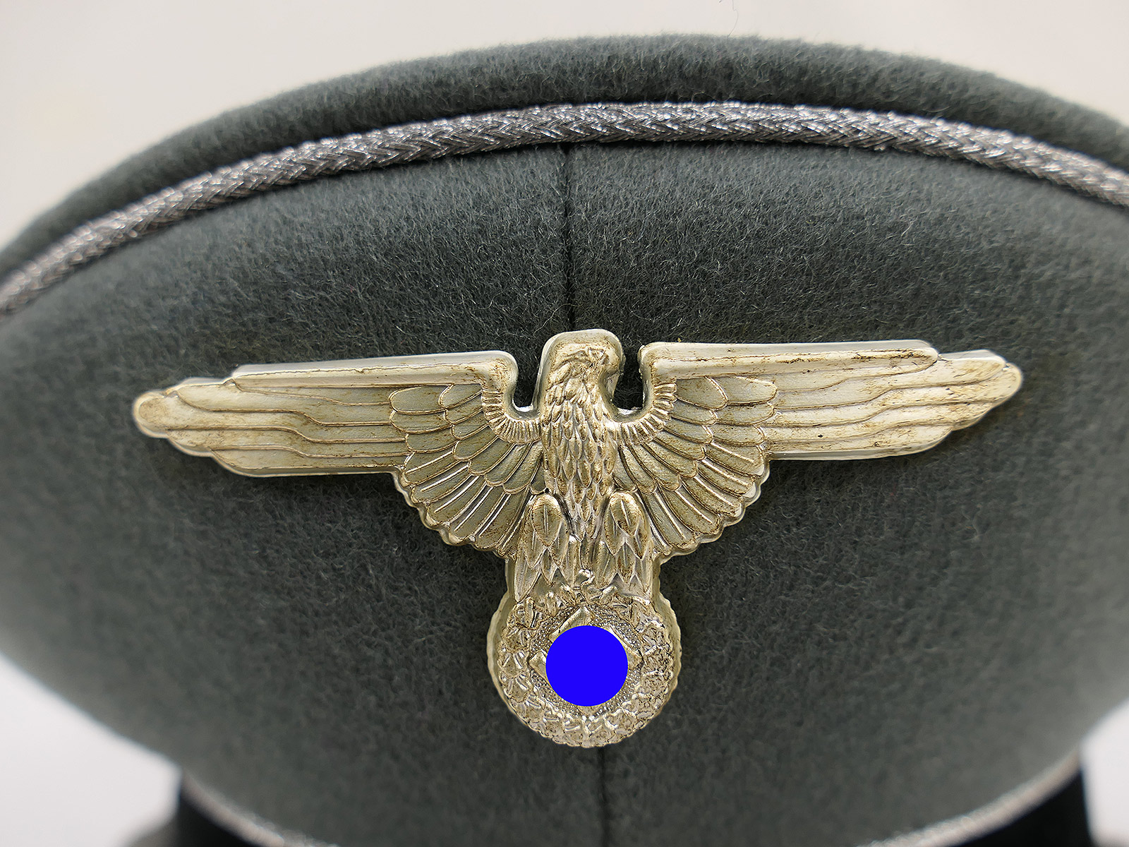 Waffen SS peaked cap, General’s size 58 – top-quality museum-grade reproduction with metal detailing