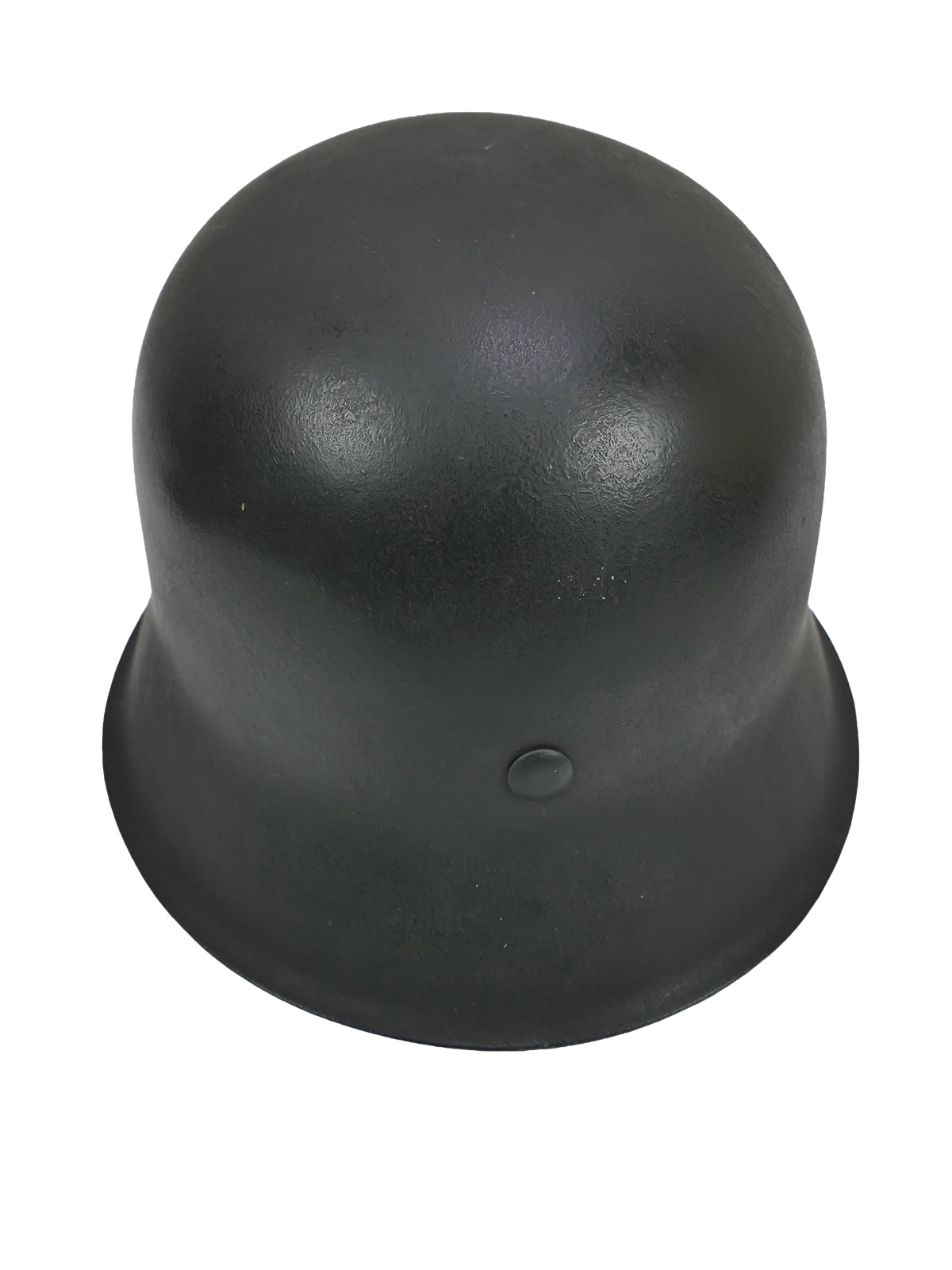 Original Luftwaffe M42 ET64 steel helmet with helmet lining and chin strap, size 57, BATTLE WORN