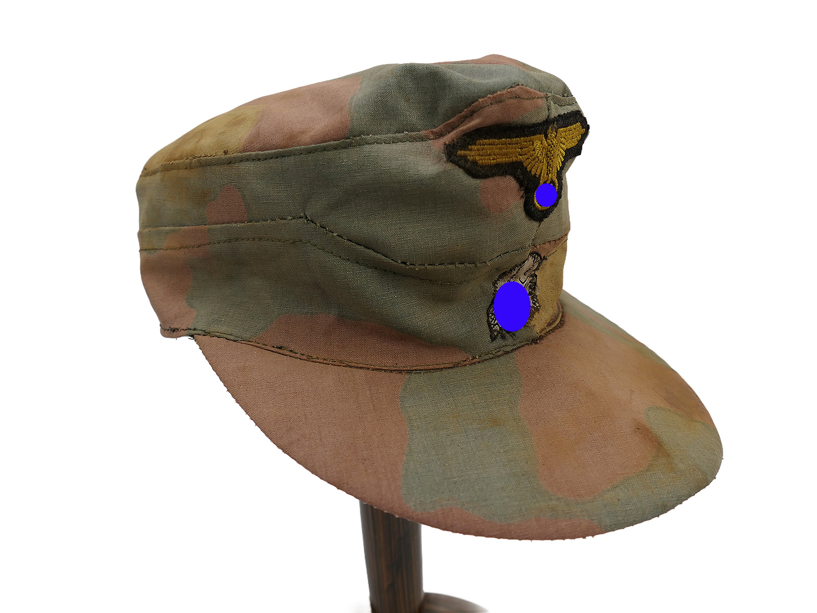 Waffen SS Normandy Panzer Meyer camouflage cap, field cap, size 57, Italian ‘Tele Mimetico’ camouflage, original fabric