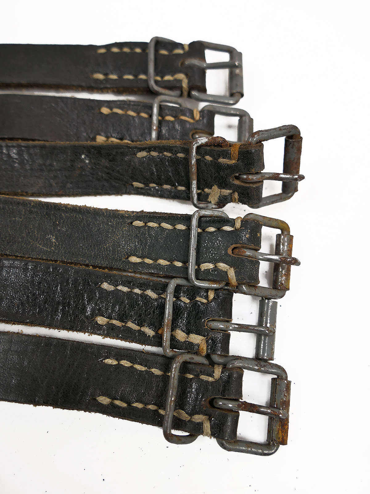 LATE VARIANT 1x piece Wehrmacht packing strap leather strap for tent canvas cooking utensils strap 57cm