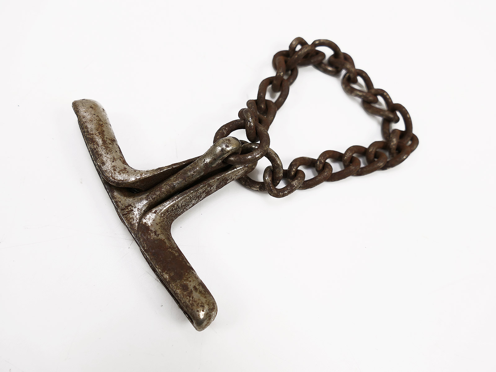 #C SS Hand Gag Gag Chain Restraint, Display or Gag Chain ANTIQUE