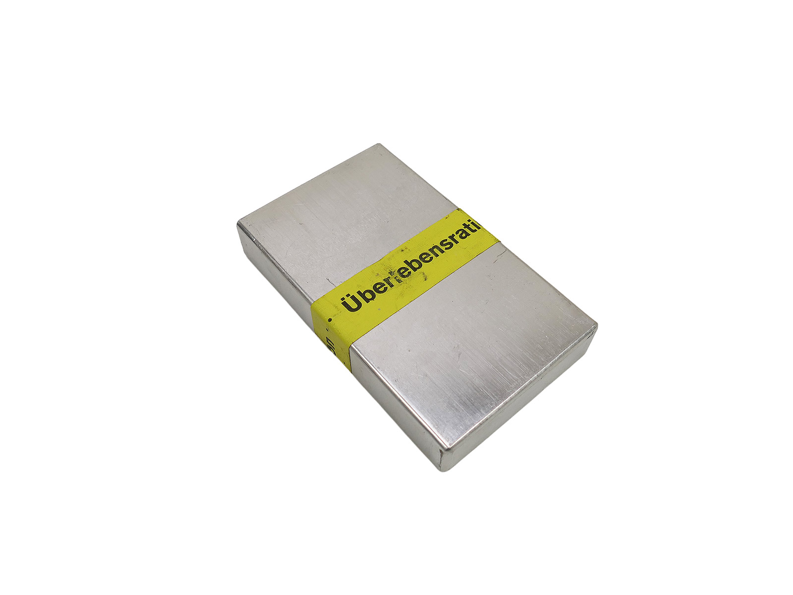 #B/ Collector's Item German Air Force EMERGENCY RATION / PROVISIONS Original ration in a metal tin (1960s)