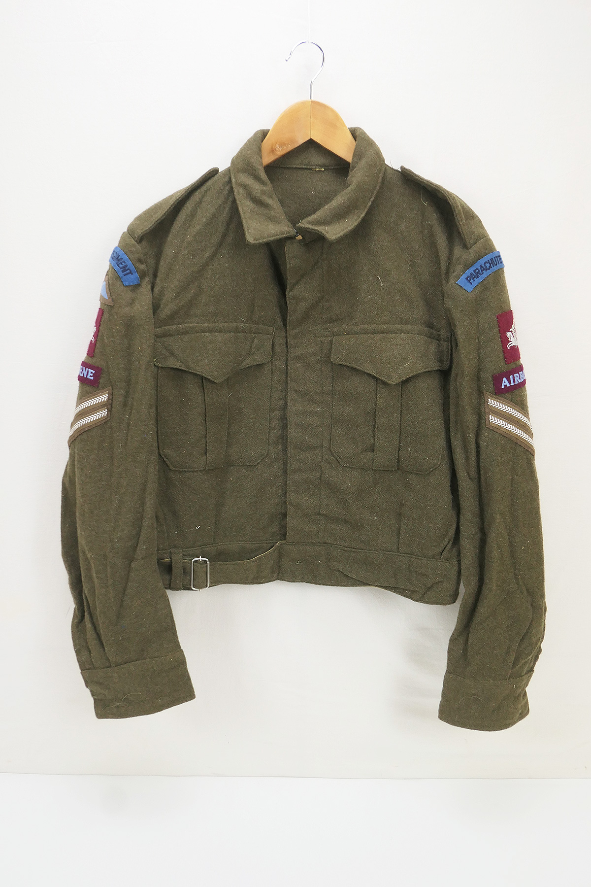 WW2 Original British Army BD Battle Dress Blouse Wool Jacket Airborne Parachute Regiment
