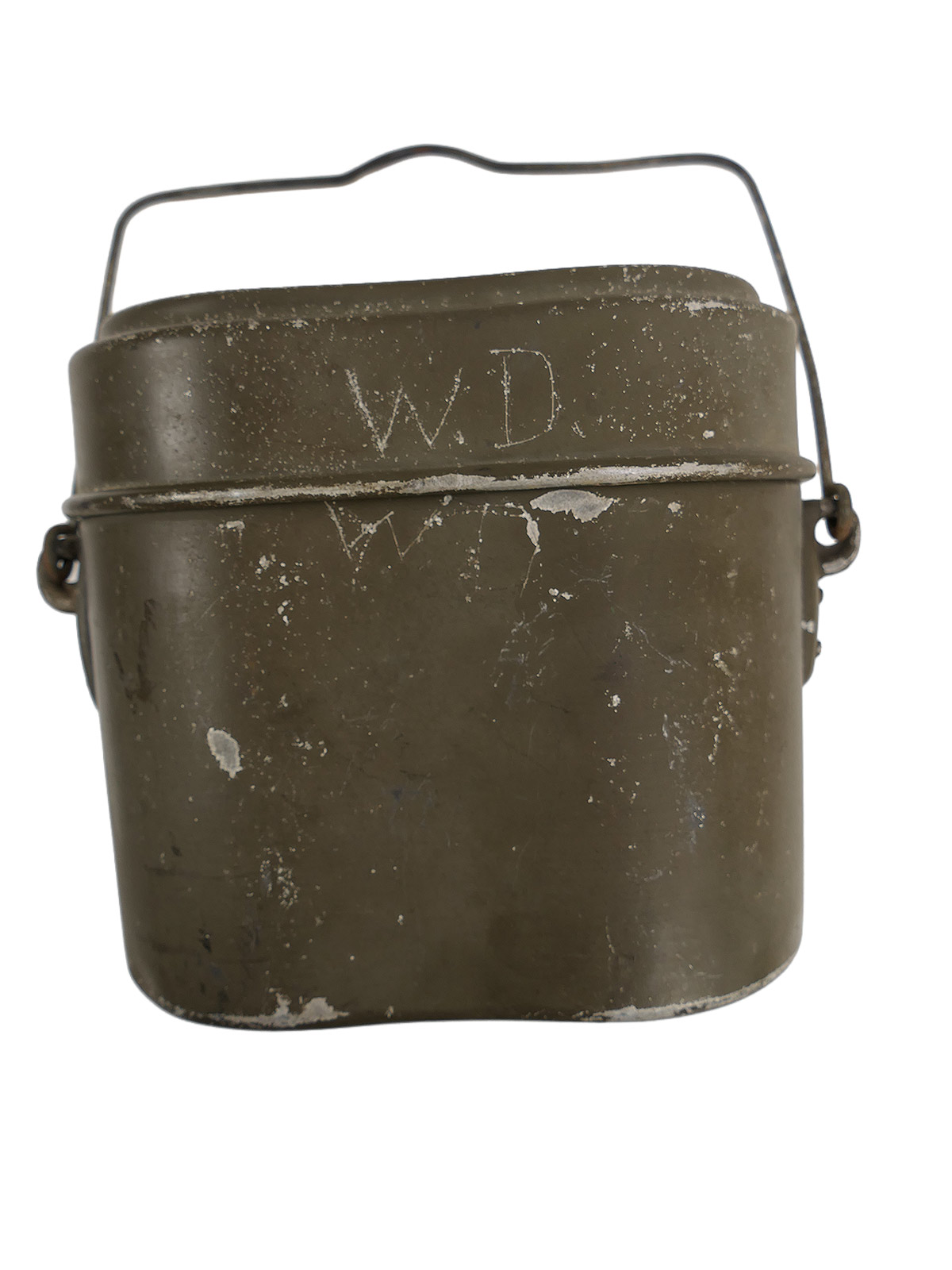 Wehrmacht cookware set, manufacturer MKL 41, with 95% of the original paintwork intact, complete with leather strap – COLLECTION