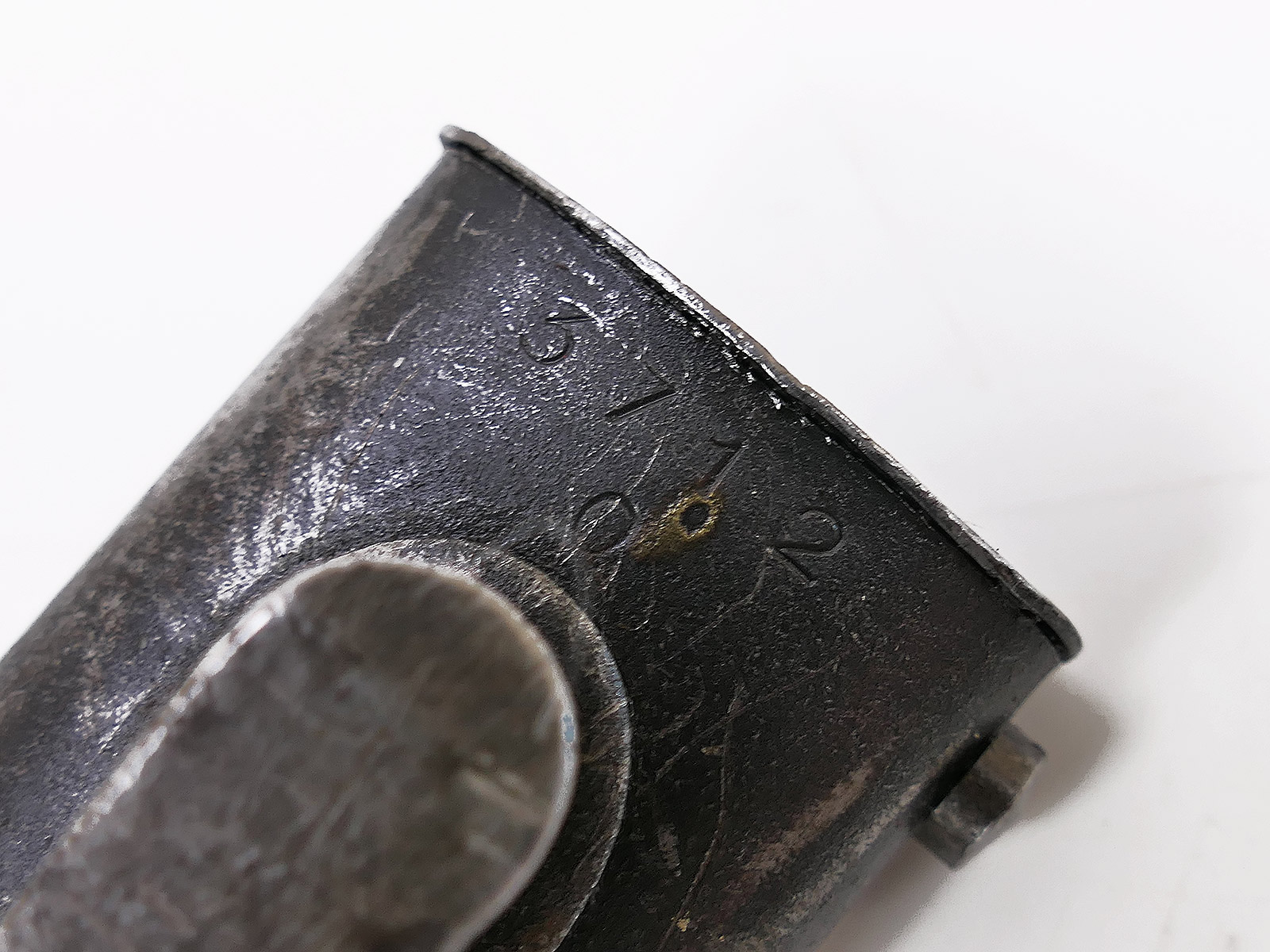 Wehrmacht M84/98 bayonet (cof42) for the K98 carbine / sidearm with scabbard, BATTLE-WORN