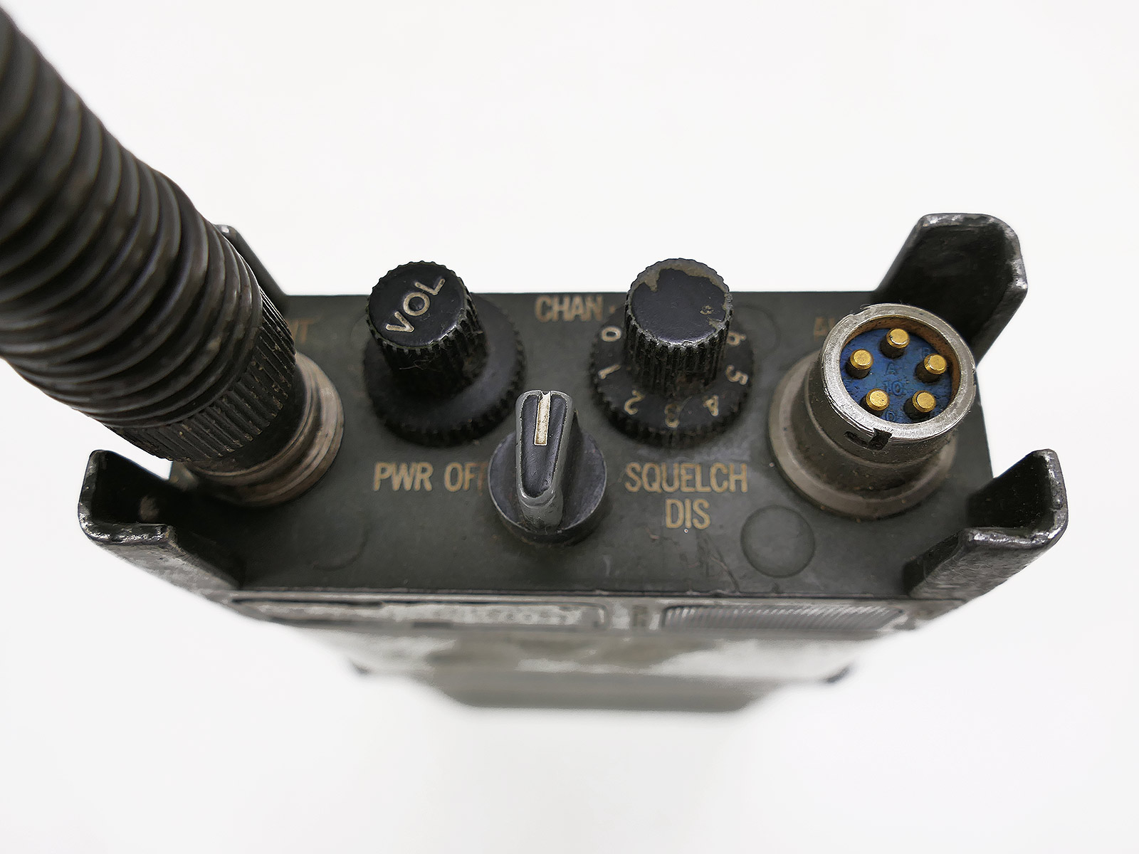 US Marines WW2 Vietnam PRC-68 Squad Radio Receiver with antenna base adapter