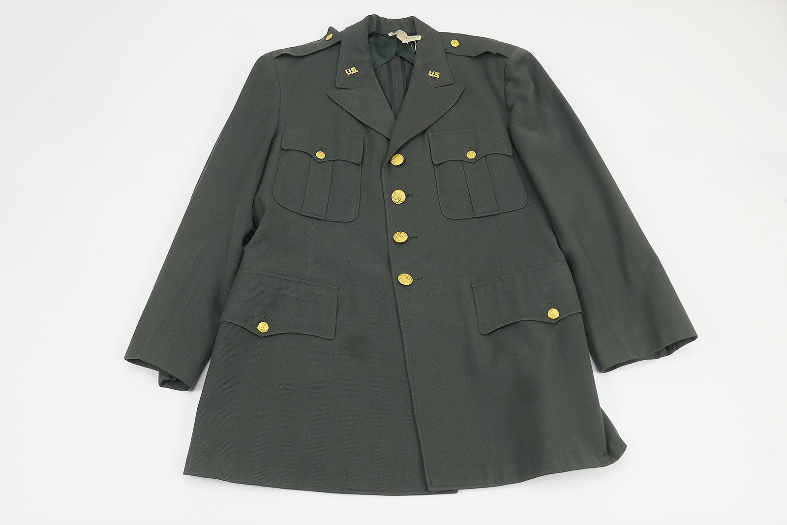 US Army Uniform Teams 1956 Coat Man`s Wool Serge Army Green 44 - Size 41R