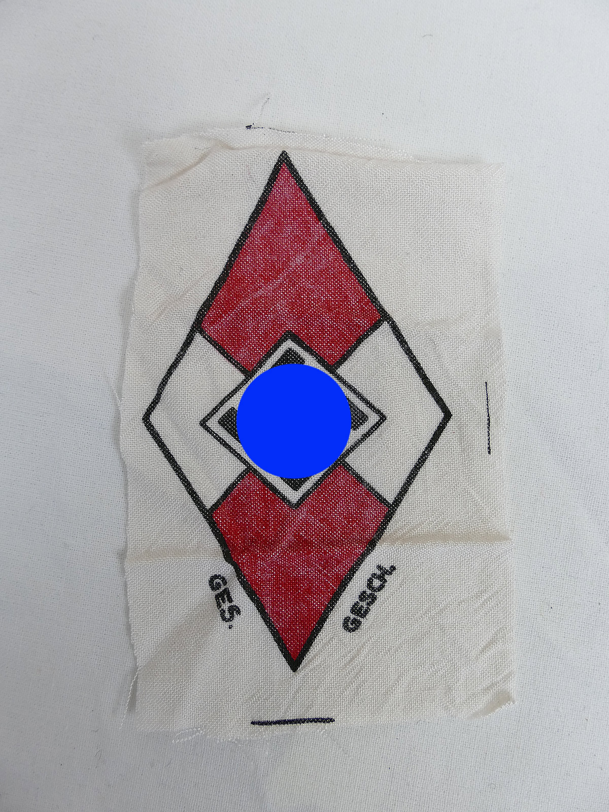 Original armband / blank Hitler Youth HJ unfinished tailor stock