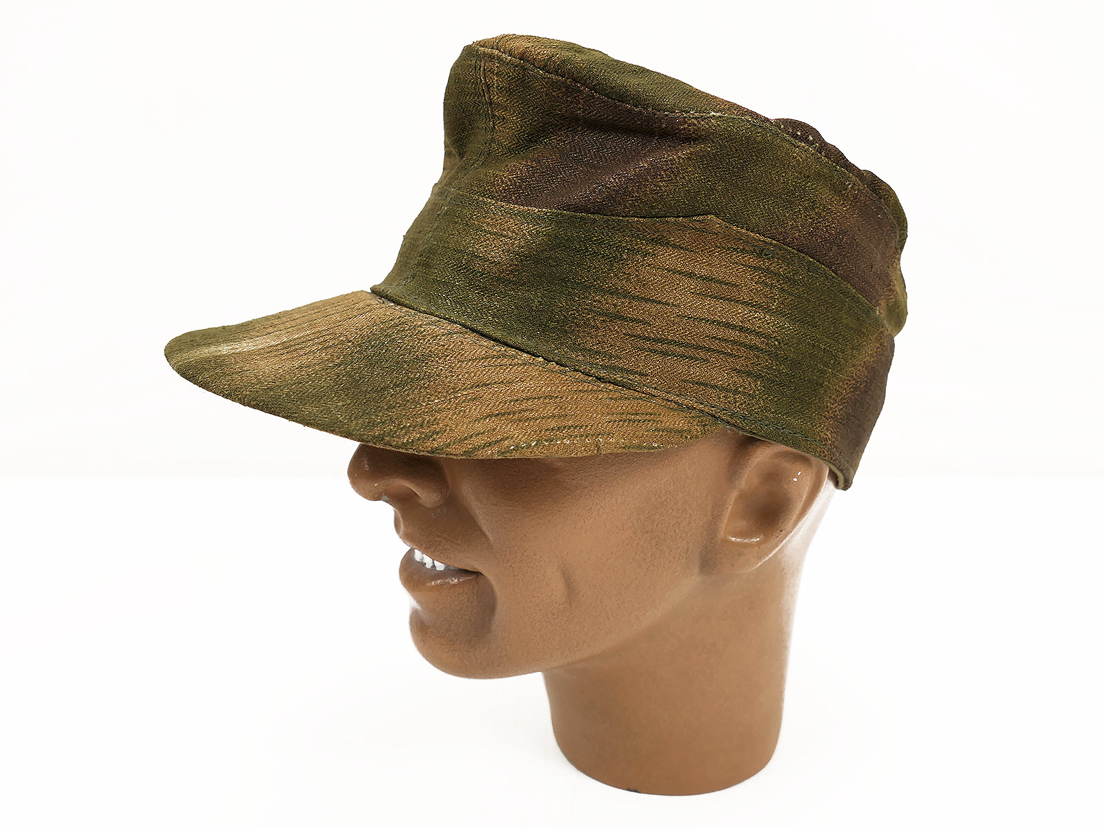  Camouflage cap, field cap, size 59, swamp camouflage, original herringbone fabric
