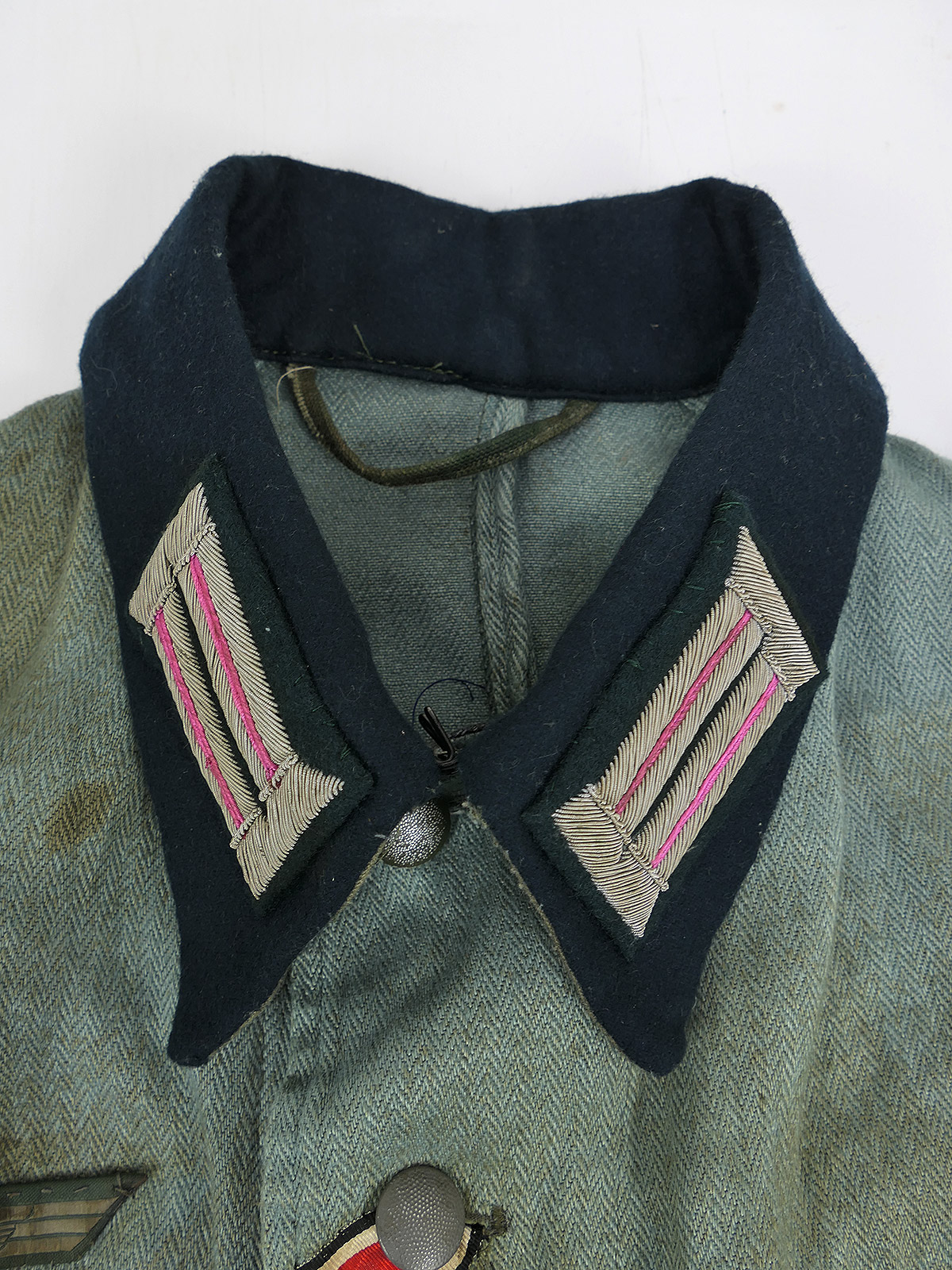 Wehrmacht M41 Officer’s Summer Field Jacket Uniform, First Lieutenant, Armoured Train – COLLECTION, BATTLE-WORN
