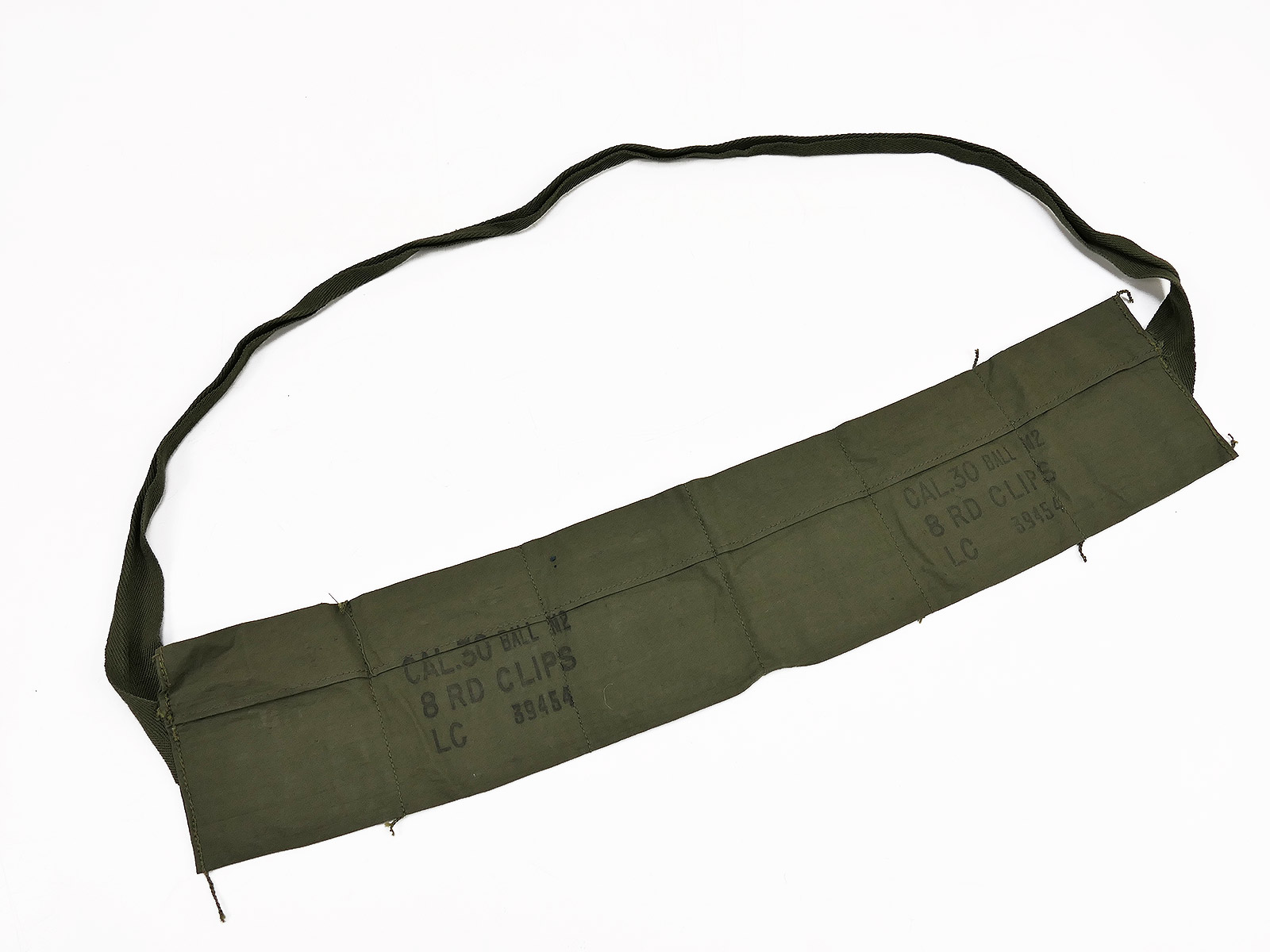 US ARMY .30 calibre M2 8-round clips bandolier ammunition bandolier