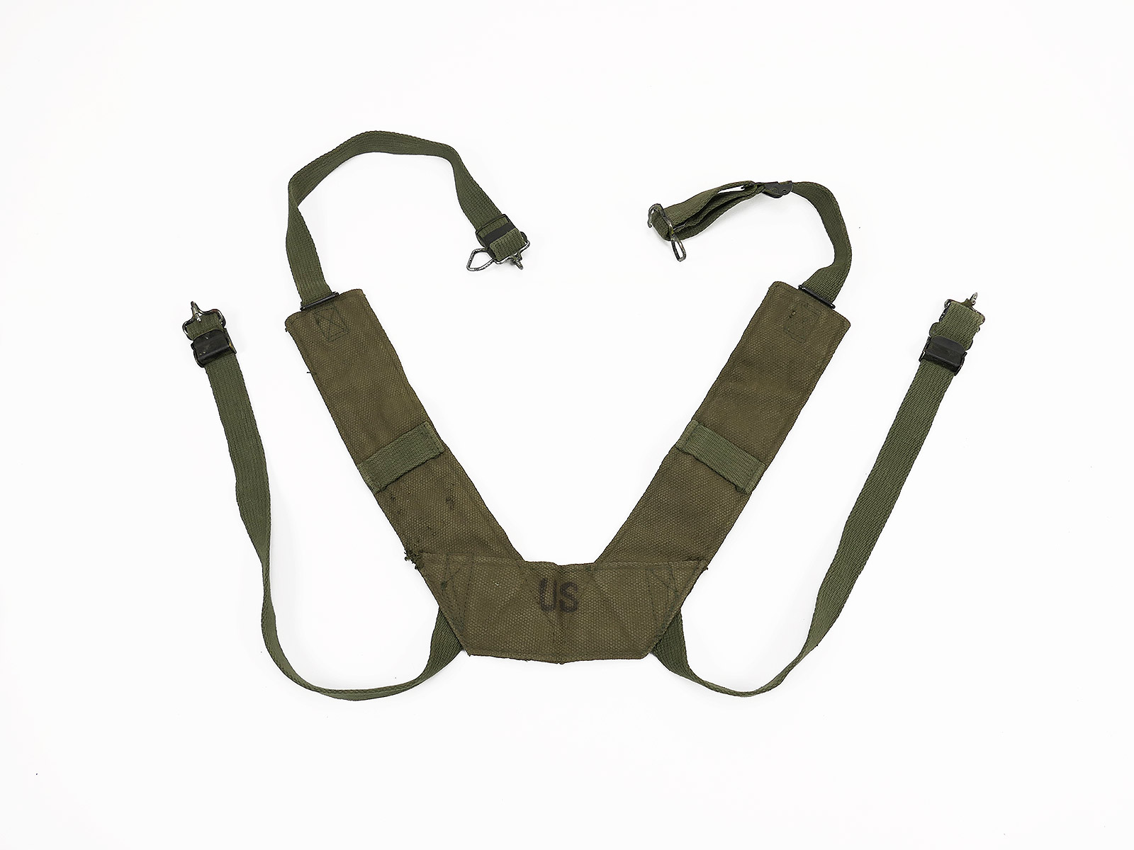 Original US ARMY M-1956 Suspenders Pistol Belt Equipment dated 1960 Korea Vietnam