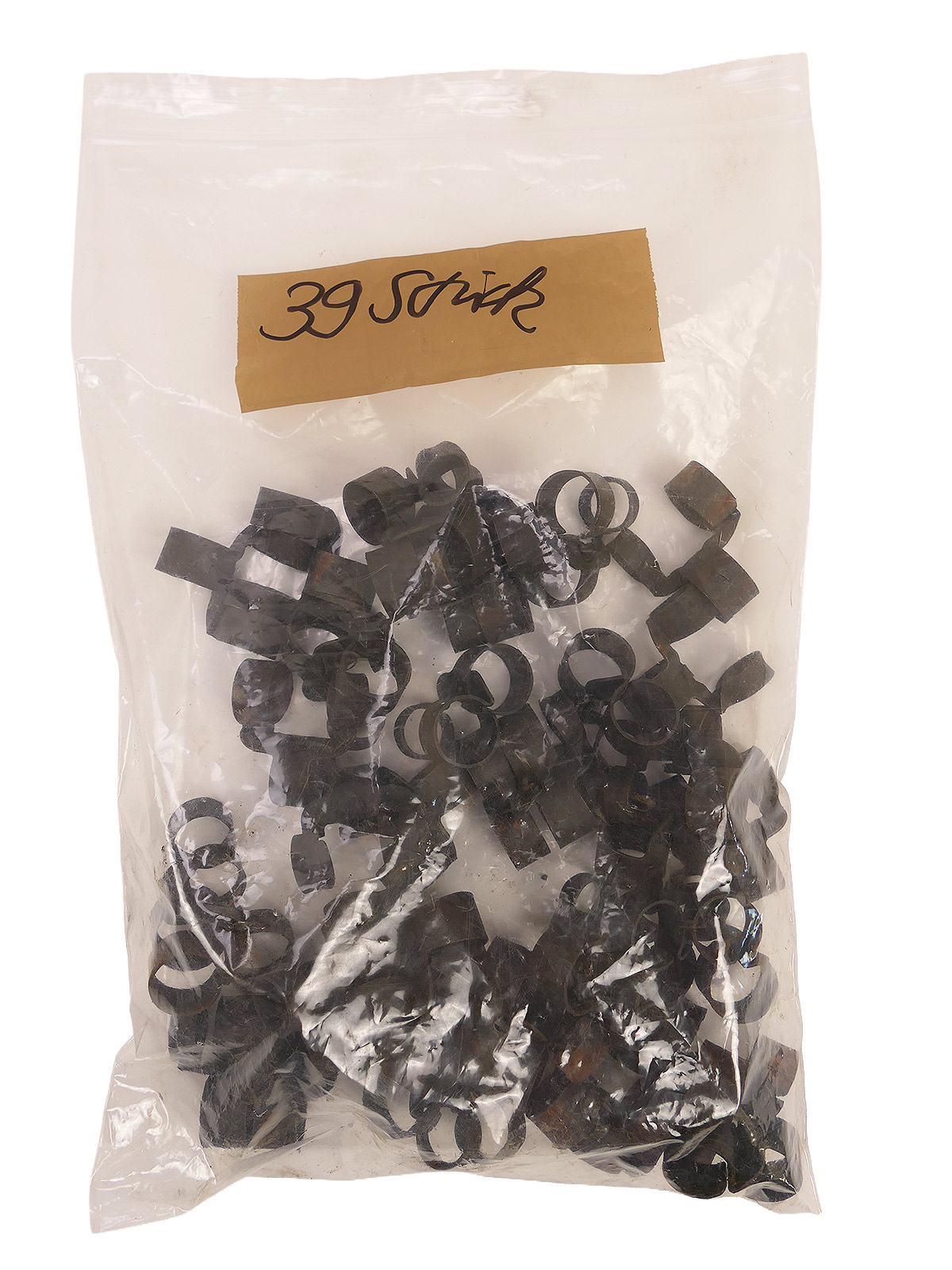 39 M9 belt links for .50 calibre ammunition belt, US Army