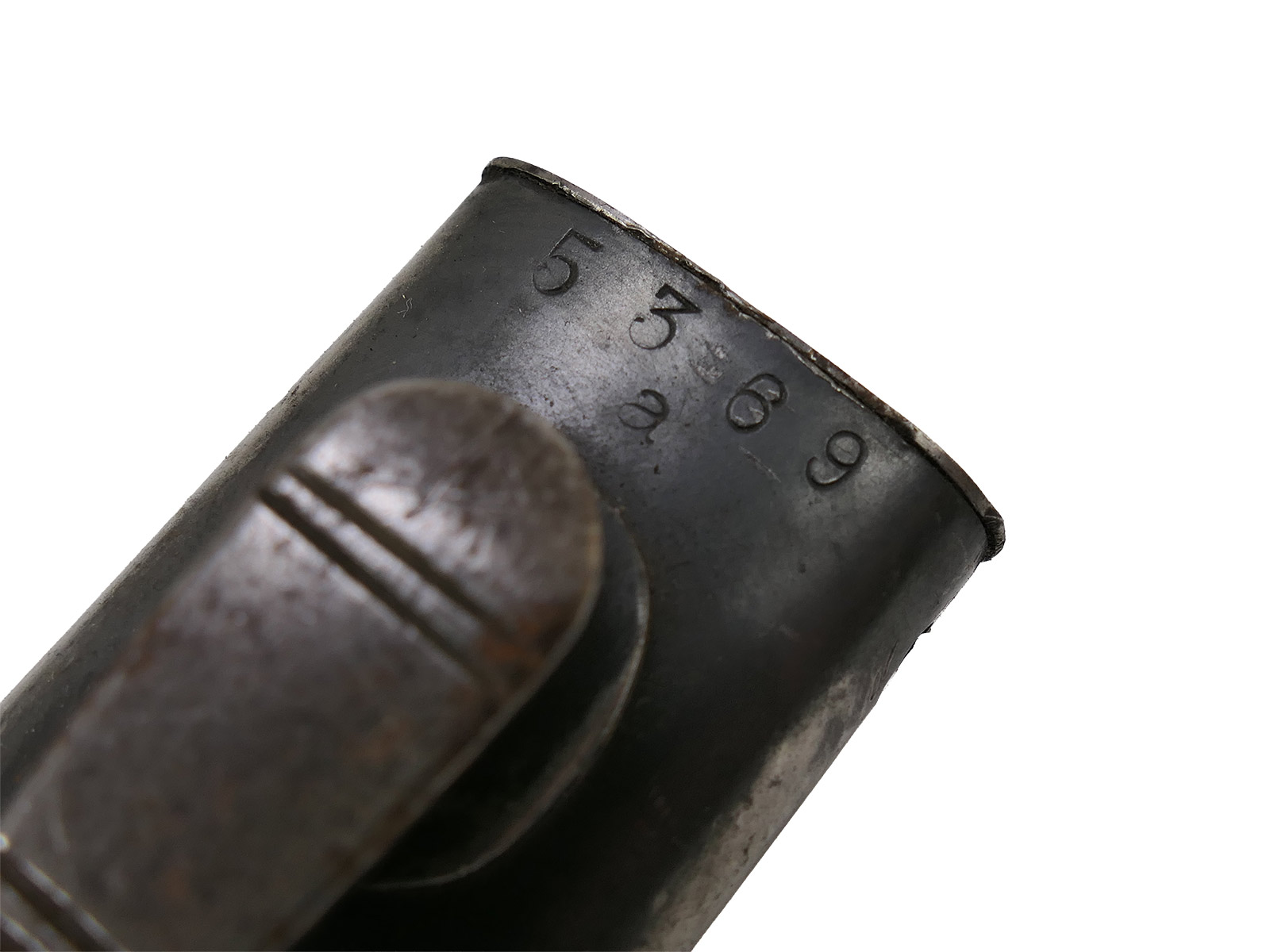 Wehrmacht M84/98 S/174 bayonet, 1937 K98 carbine / sidearm with scabbard, BATTLE-WORN