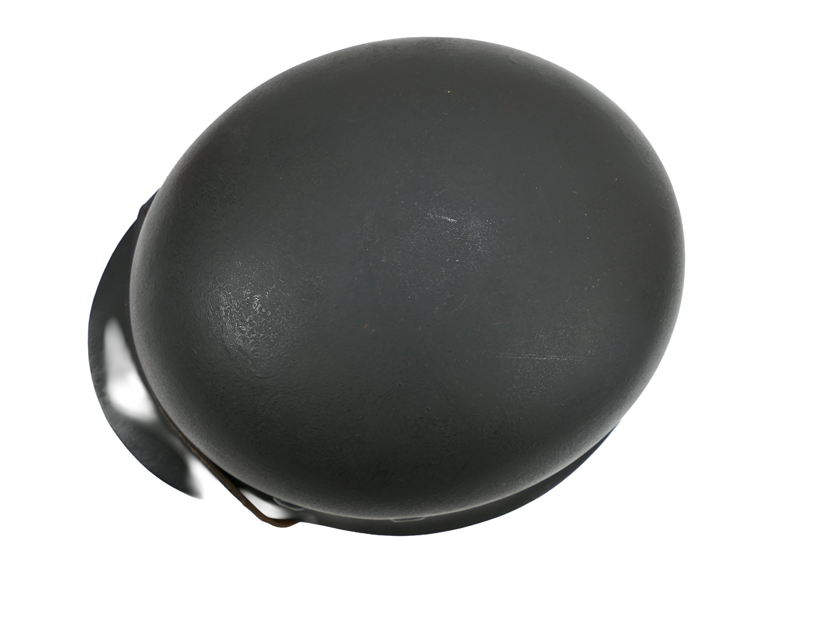 Original Luftwaffe M42 ET64 steel helmet with helmet lining and chin strap, size 57, BATTLE WORN