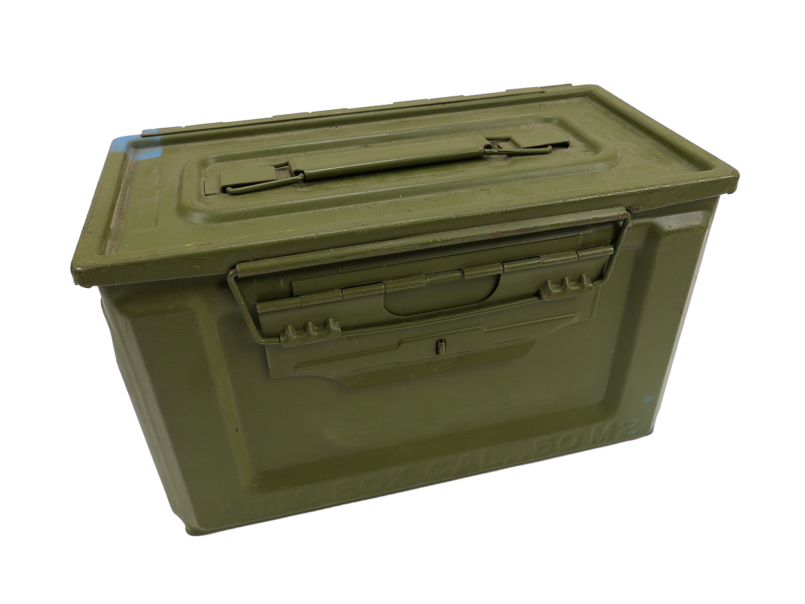 US Army Ammunition Box, .50 calibre M2, ammunition box, metal box, belt box