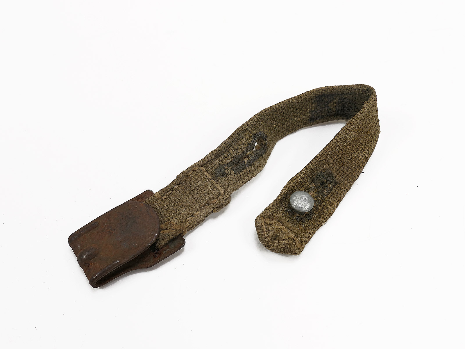 Original end piece short hook strap gas mask can strap gas mask container