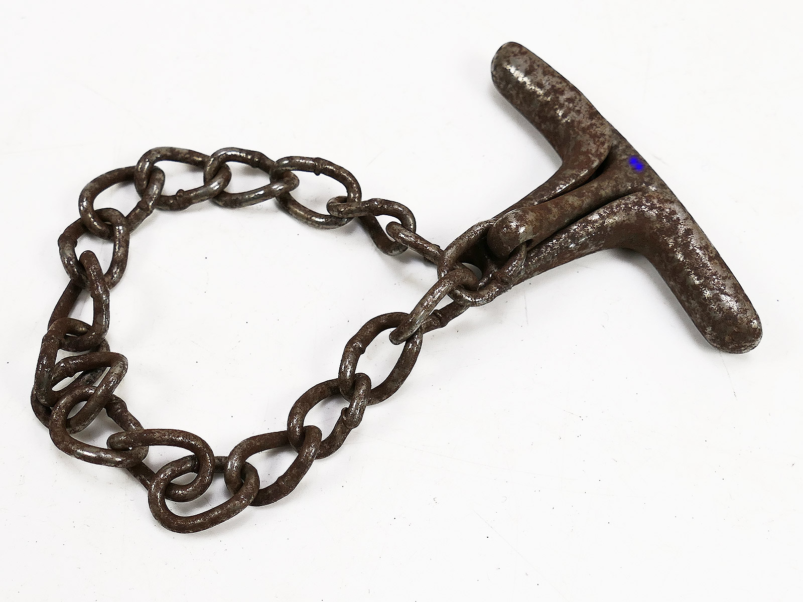 #E SS Hand Gag Gag Chain Restraint, Display or Gag Chain ANTIQUE