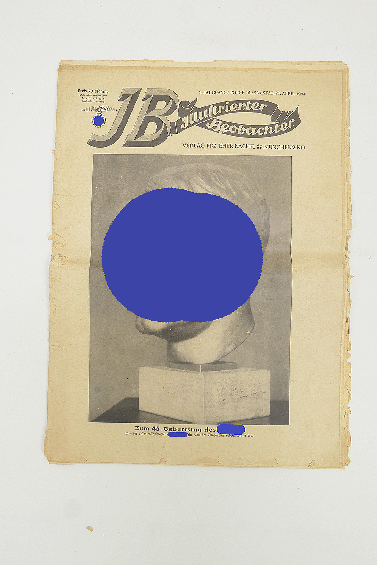 P1510441 Illustrierter Beobachter Illustrierte Presse Zeitung JG9/No.16 - April 21, 1934