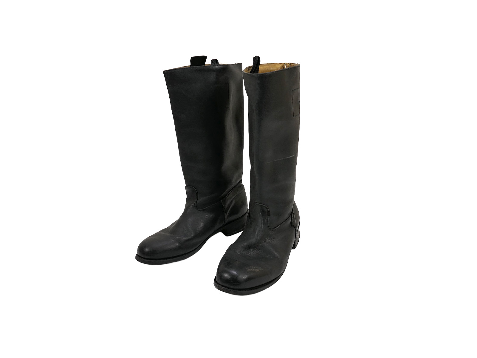 Type Wehrmacht leather boots Knobelbecher Schaftstiefel Wachbataillon with horseshoe 285/110