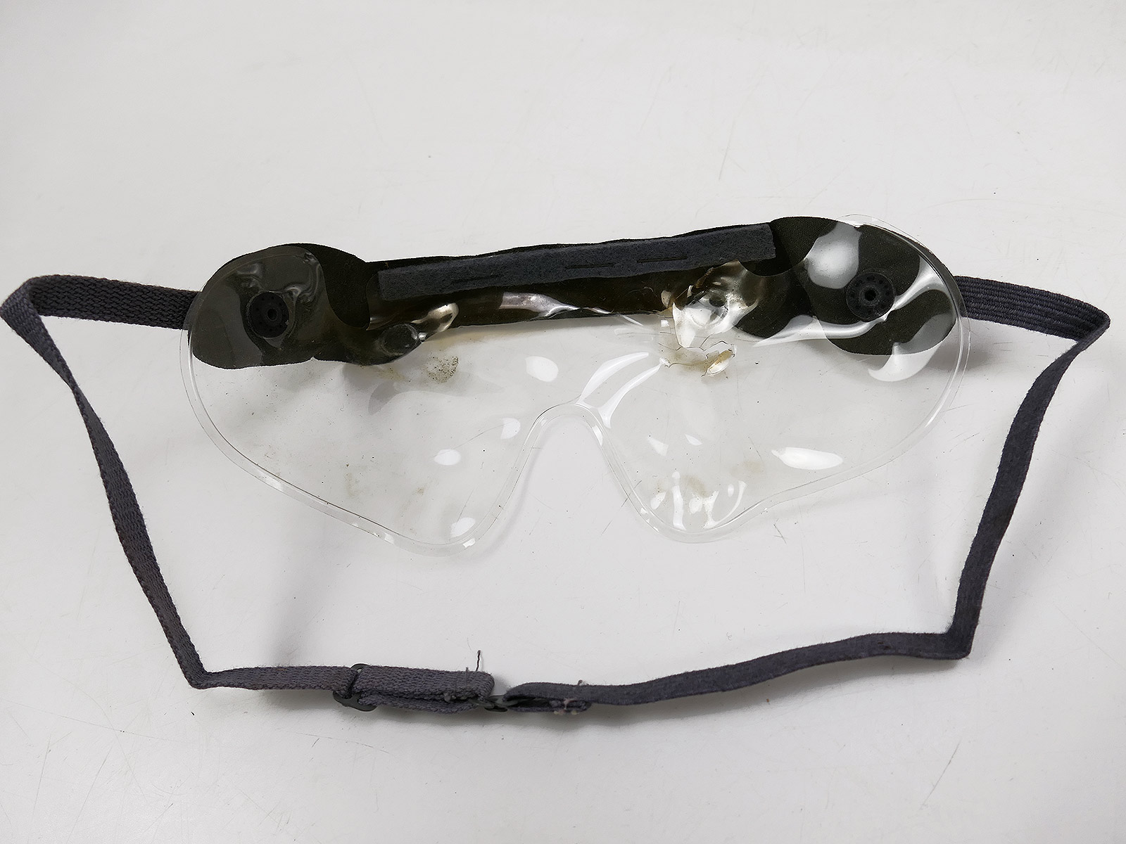 Original tropical helmet, Afrikakorps, Carl Halfar, Wehrmacht, DAK, with dust goggles – COLLECTION