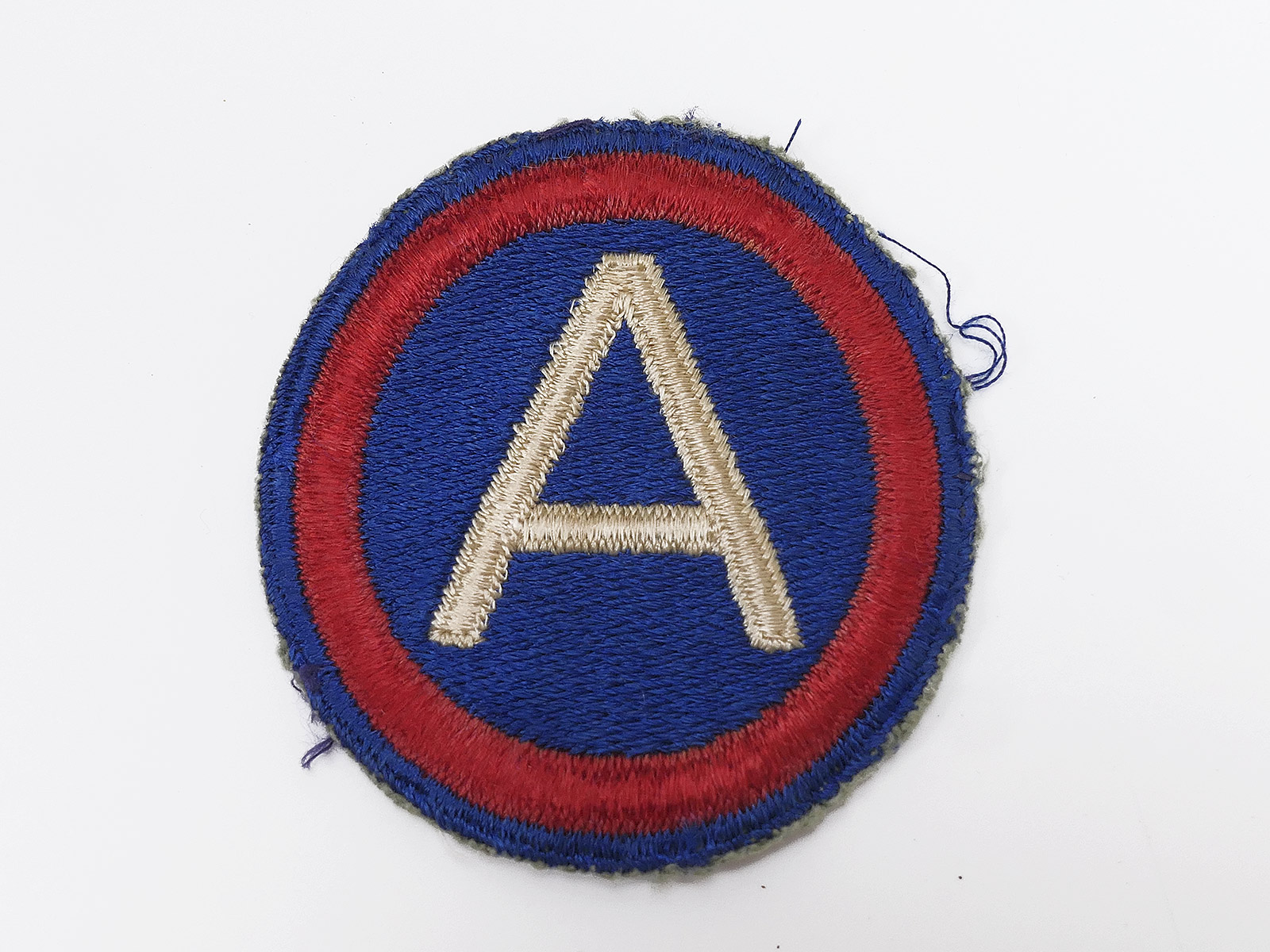US ARMY Original WW2 Badge Uniform Patch Patton's 3rd Army Cut Edge US ARMY Original WW2 Badge Uniform Patch Patton's 3rd Army Cut Edge