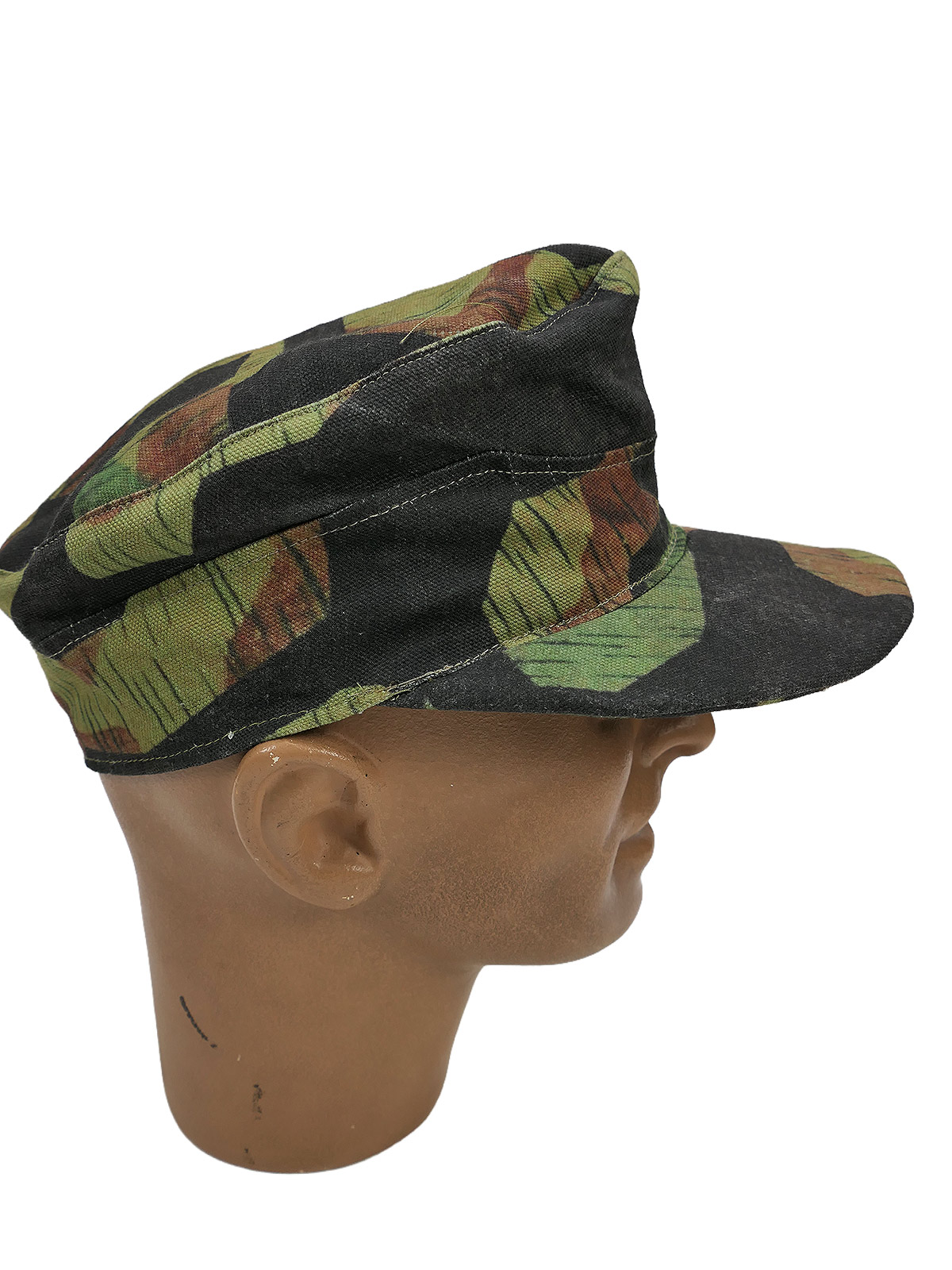 Late War camouflage cap, field cap, size 58, ‘Carbon Overprint’ camouflage overprint