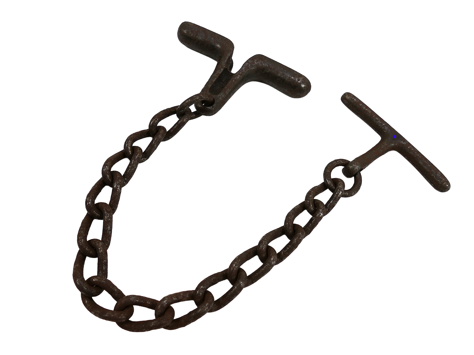 #B SS Hand Gag Gag Chain Restraint, Display or Gag Chain ANTIQUE