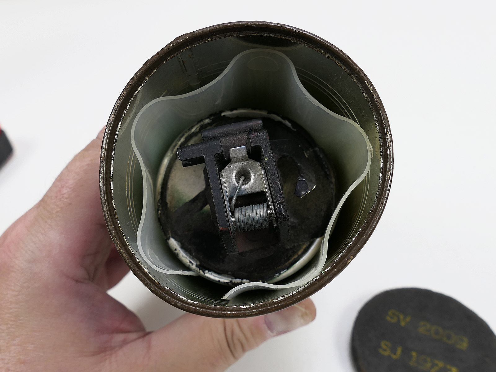 US Army M18 Smoke Grenade, Green Smoke Grenade, hand signal smoke grenade