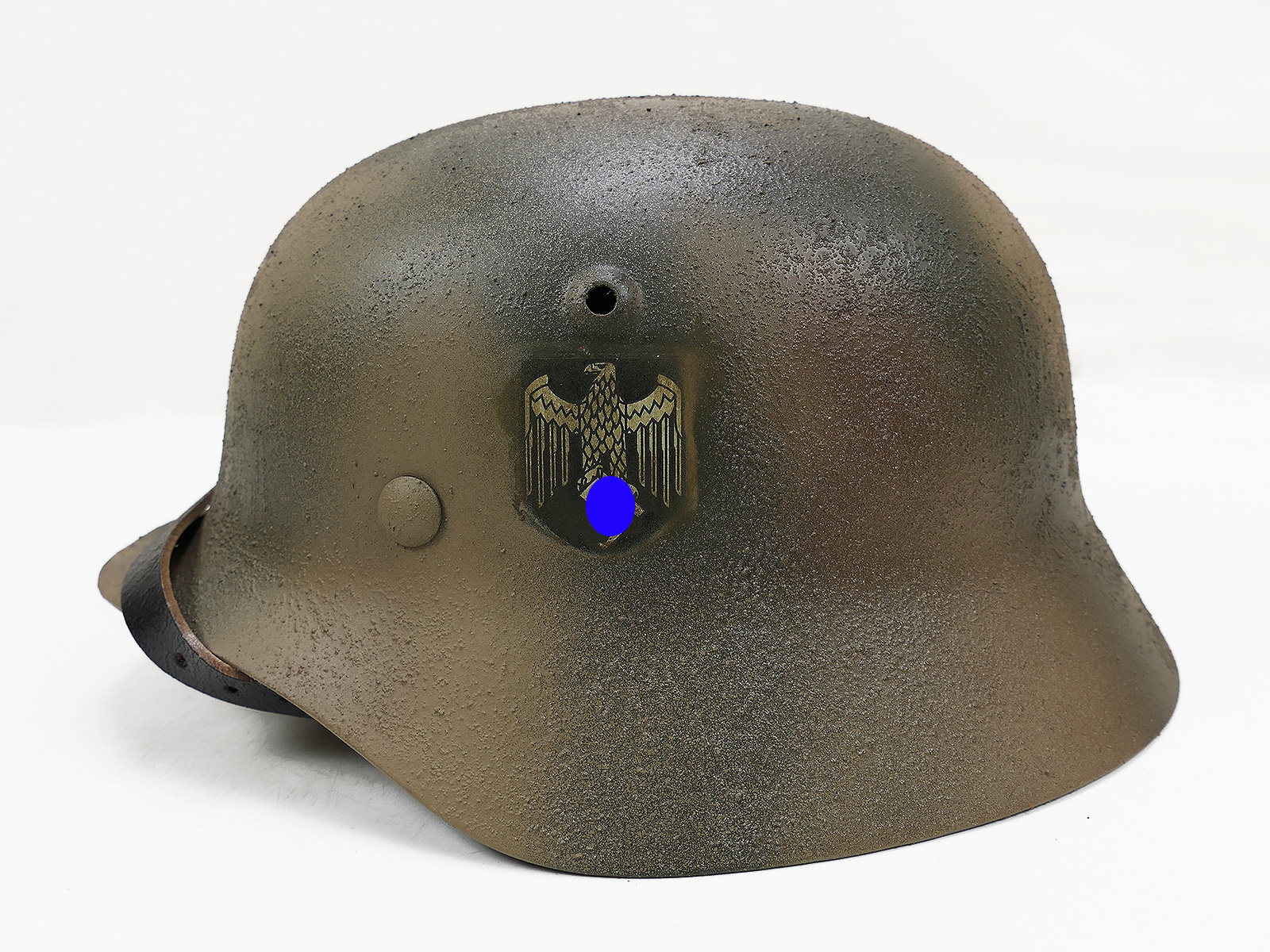 #95 Wehrmacht WEST FRONT NORMANDY camouflage steel helmet M35 M40 rough camouflage helmet size 57/58