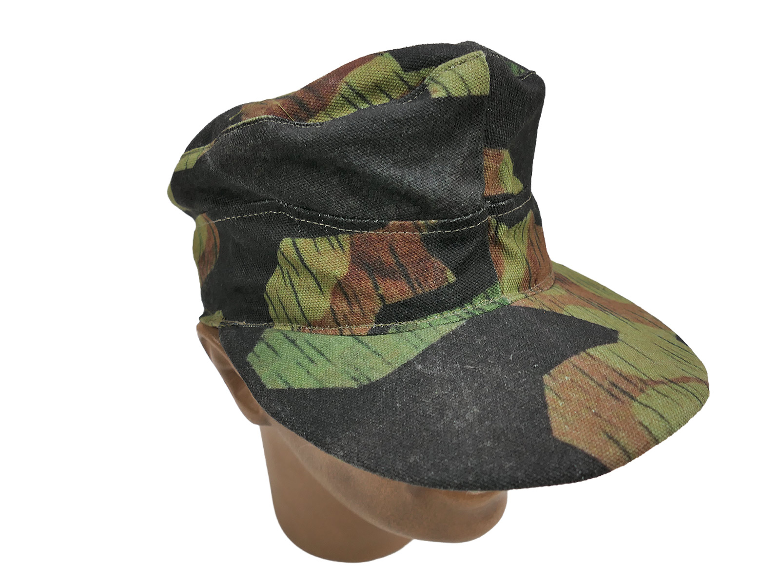 Late War camouflage cap, field cap, size 58, ‘Carbon Overprint’ camouflage overprint