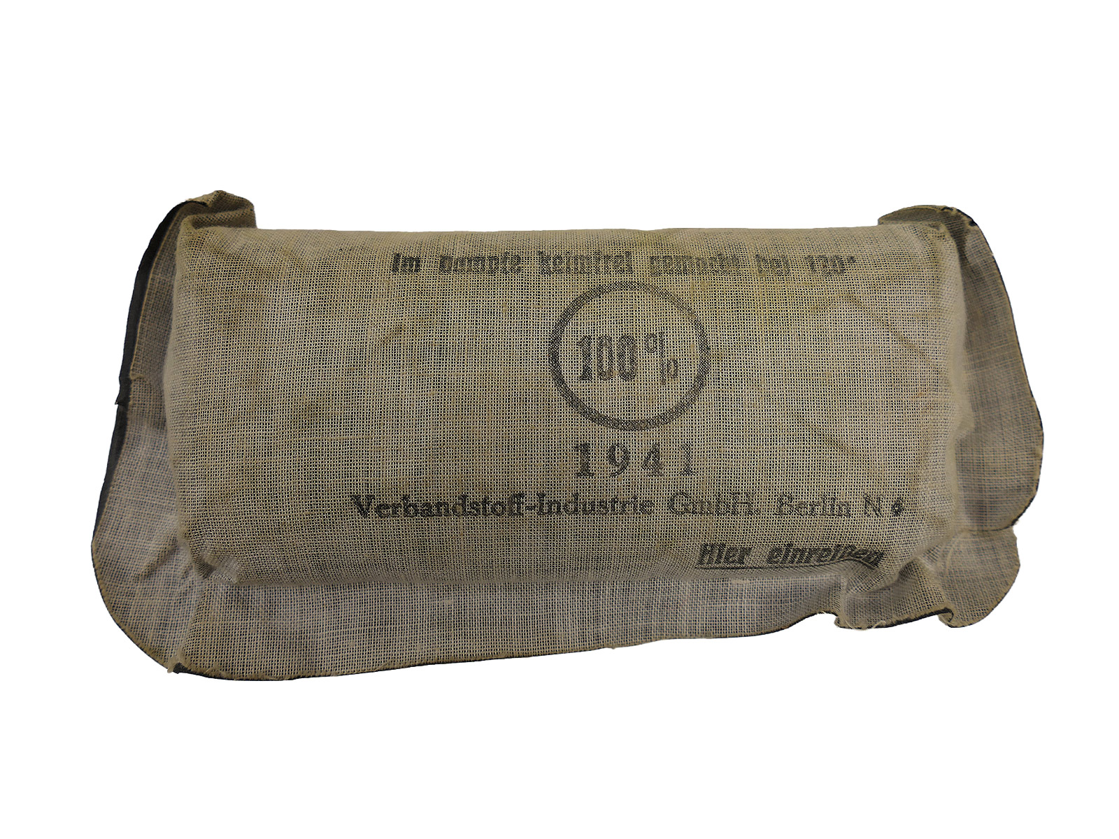 Wehrmacht First Aid Kit 1941, World War II Field Jacket, First Aid Kit, 12 x 6 cm