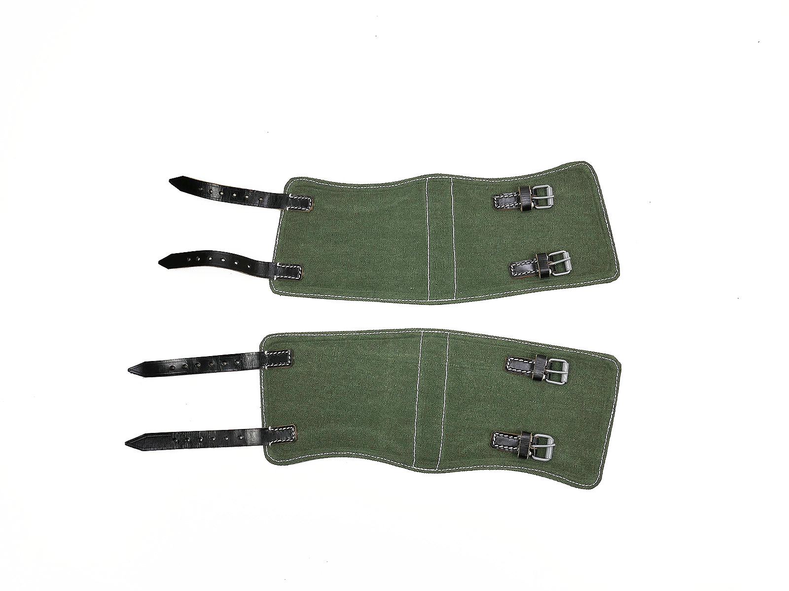 Single pair - Pair of Wehrmacht gaiters field grey army 